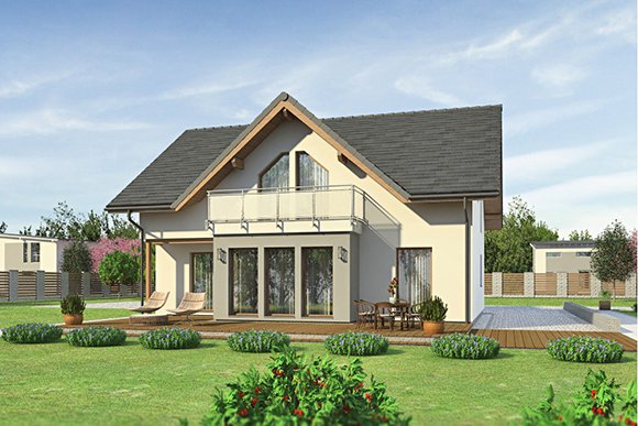 Dan-Wood Standard Range Point 184E 1.5 Storey. Exterior. Price £300,500. Usable Area 185.83 m² (2,000 ft² ). 4 x Bedrooms. 2 x Bathrooms. Garage - No. Available From Cherish Homes 0845 430 0010