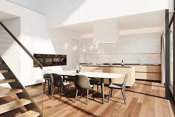 Dan-Wood Vision Range Vision 207 1.5 Storey. Interior. Price £773,600. Usable Area 217.96 m² (2,346 ft² ). 4 x Bedrooms. 2 x Bathrooms. Garage - No. Available From Cherish Homes 0845 430 0010
