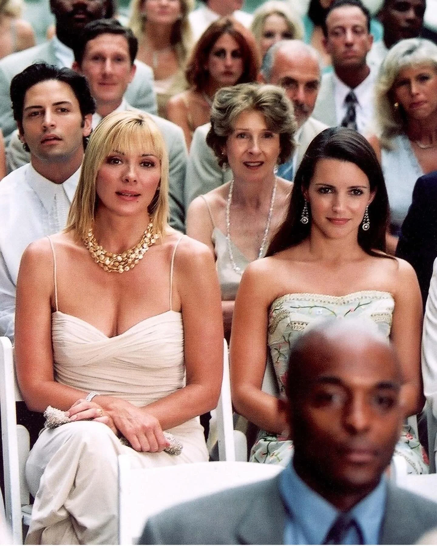 T-2 days until we kick off NYFW with an epic SATC party! 👡🍸 

A lot of people don&rsquo;t know this, but my insanely talented mom @kristencthompson designed jewelry for the final seasons of the show (here&rsquo;s Samaaaaaaantha in one of her neckla