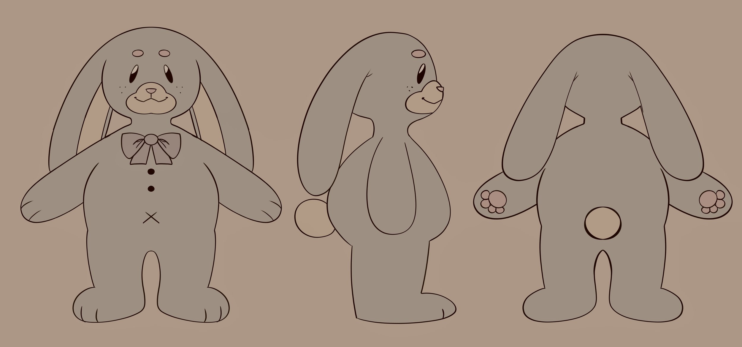 Bunny Model Turn-a-Round