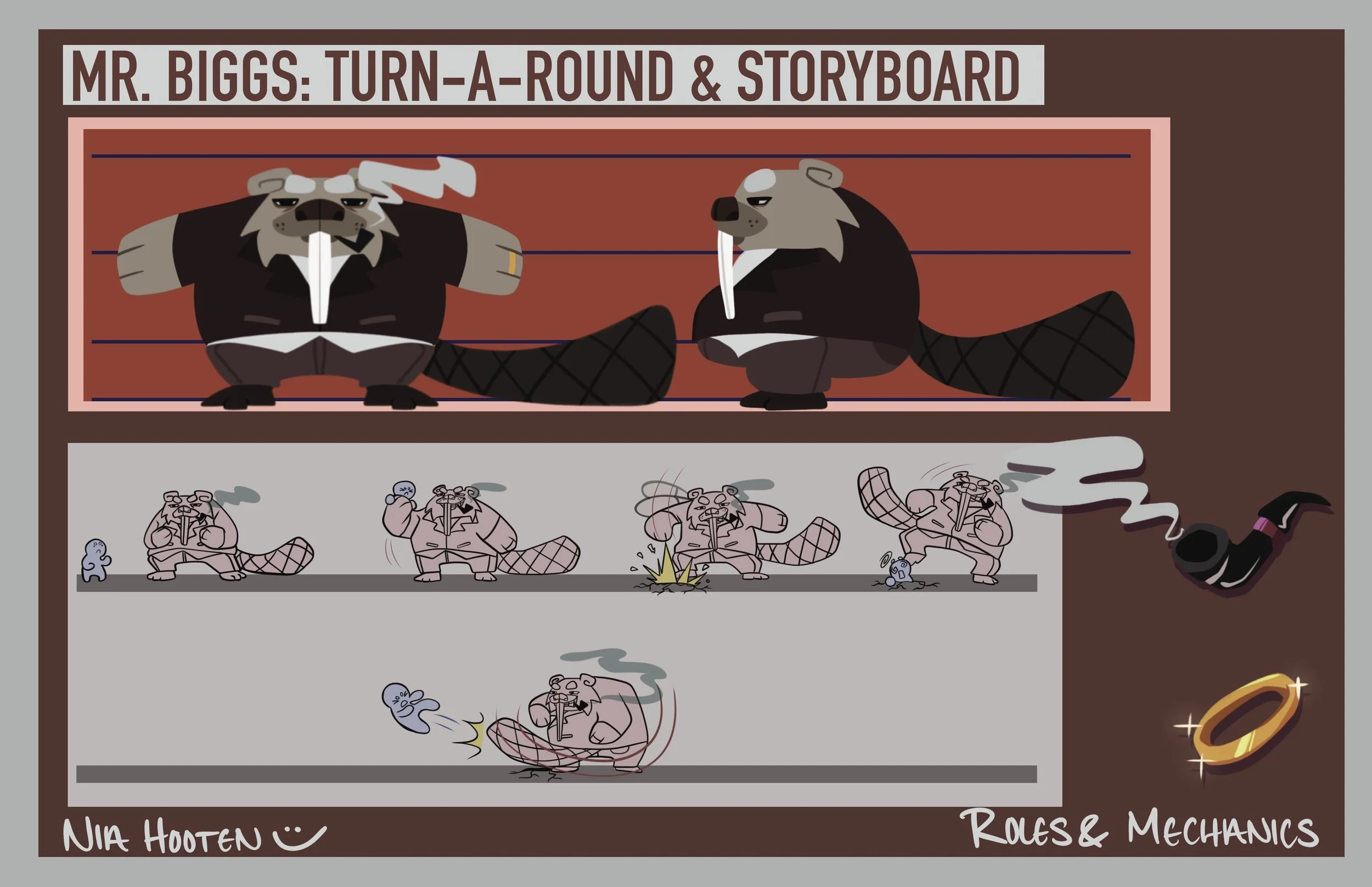 Mr. Biggs- Turn-a-Round & Callouts
