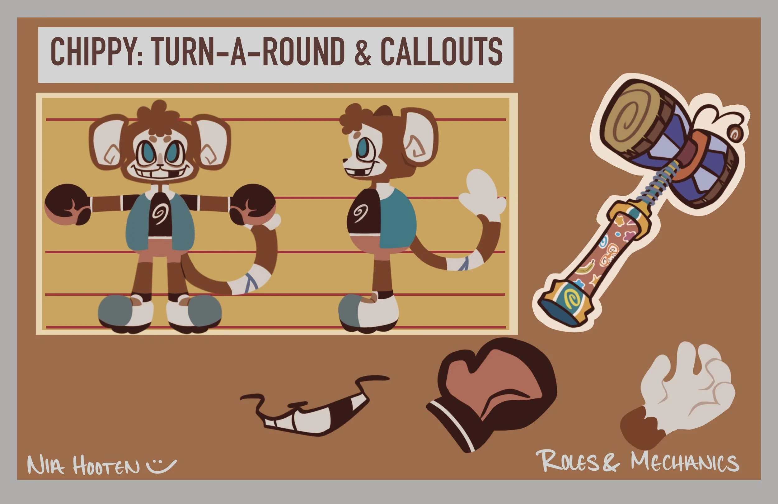 Chippy- Turn-a-Round & Callouts