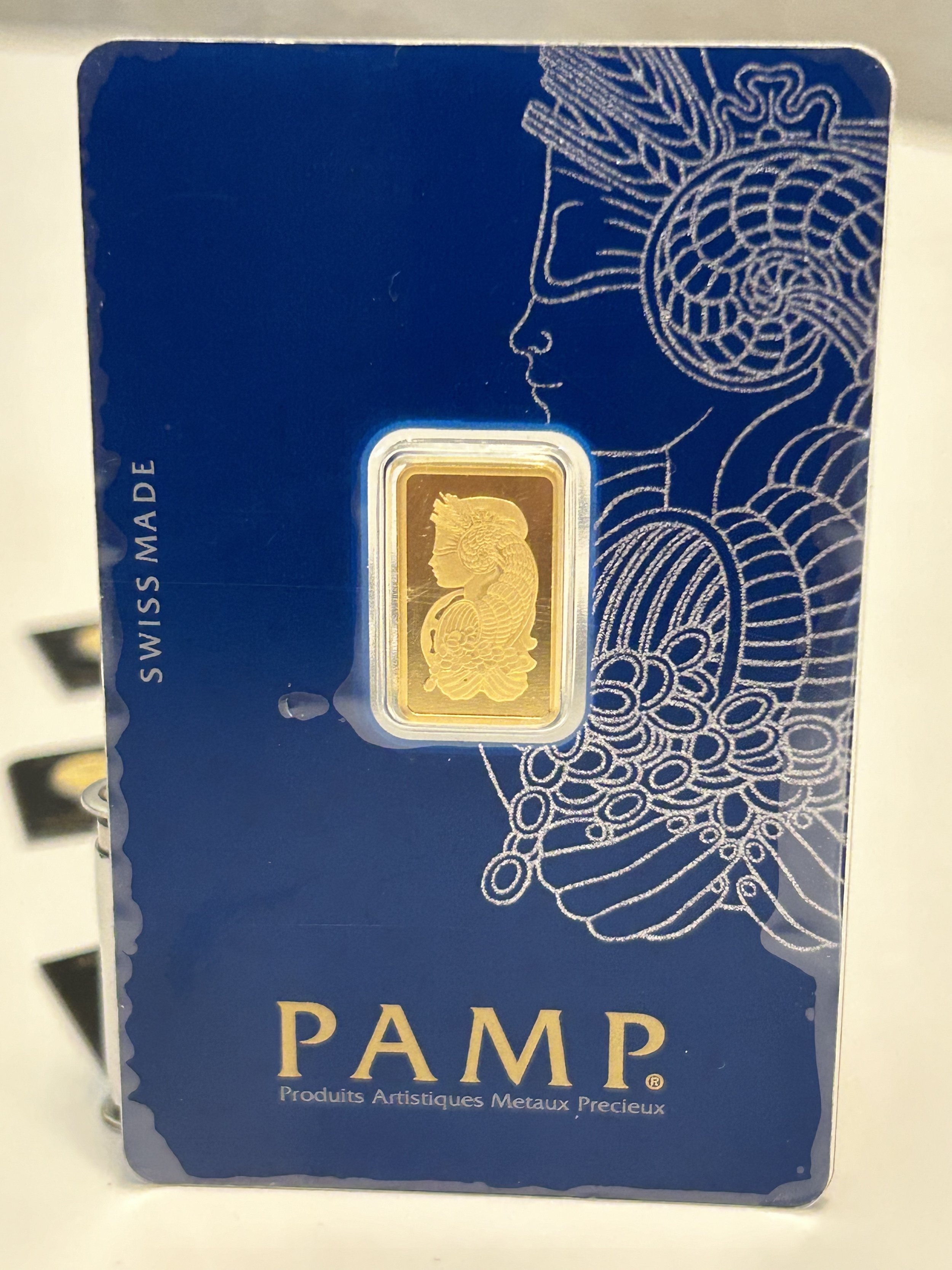 2.5 gram Gold Bar - PAMP Lady Fortuna Veriscan  (In Assay)