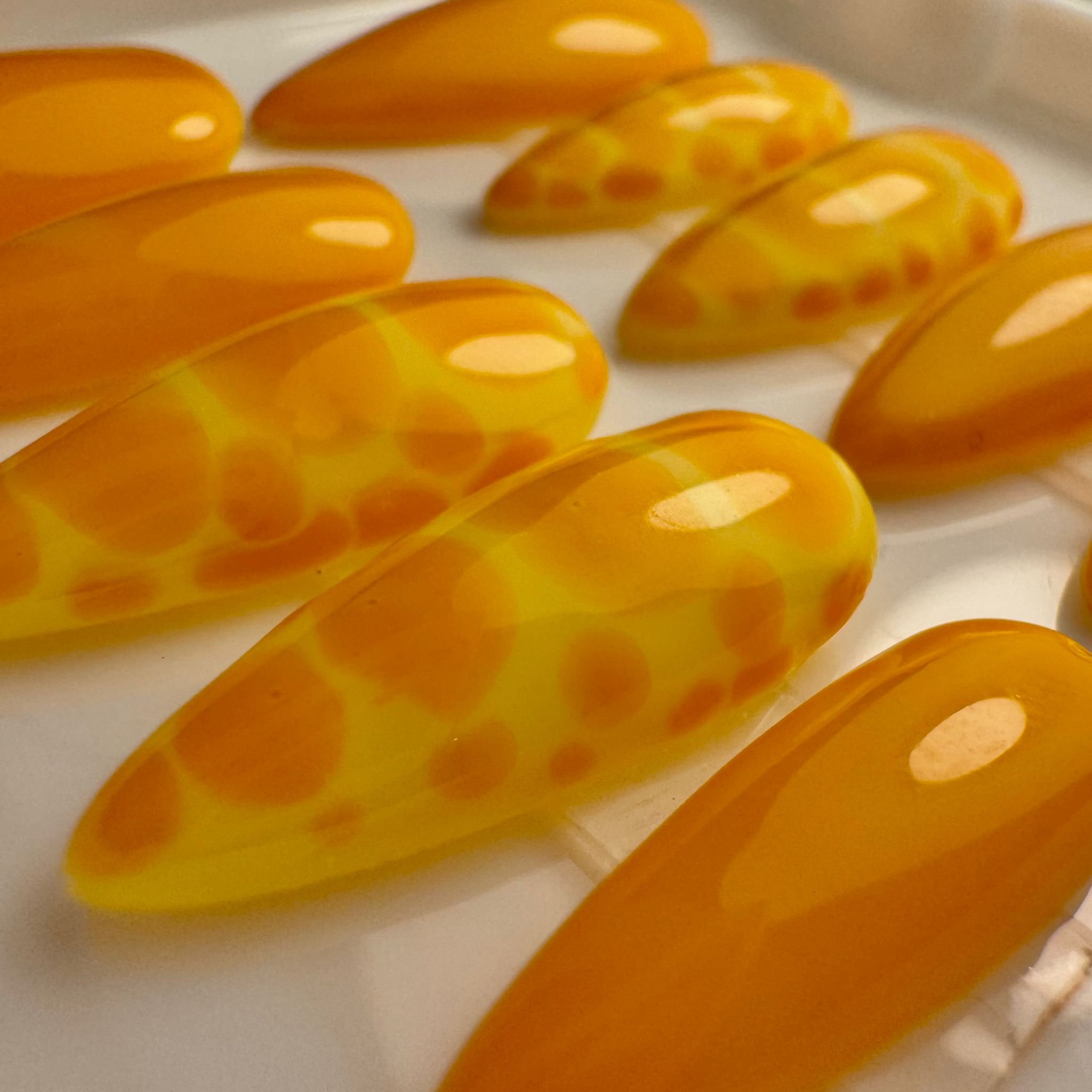 Press On Nails Yellow Croc - On It Nails