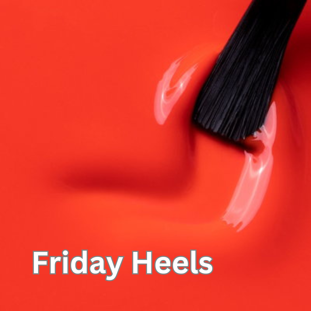 Solid Colors Red "Friday Heels" - On It Nails