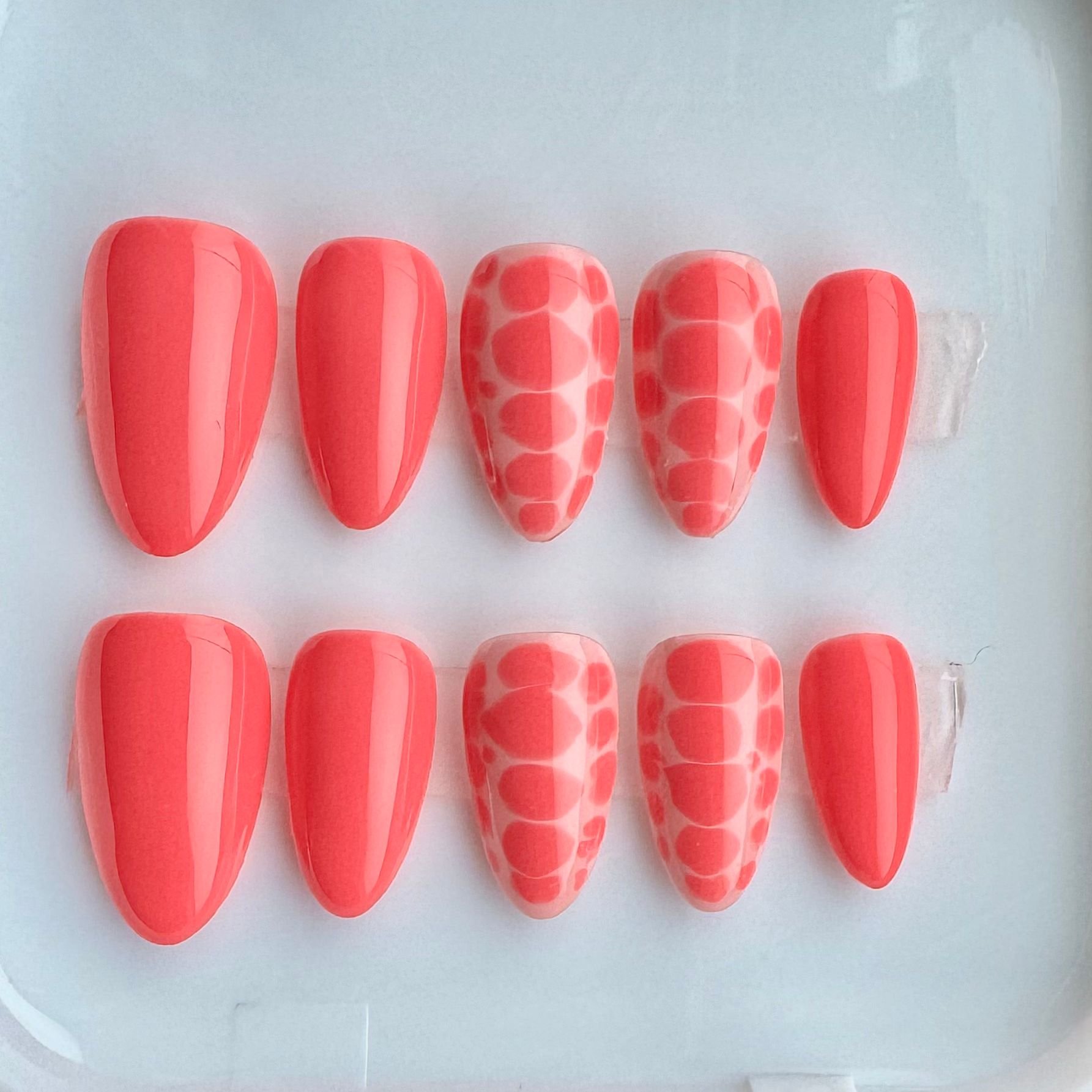 Press On Nails Red Croc - On It Nails