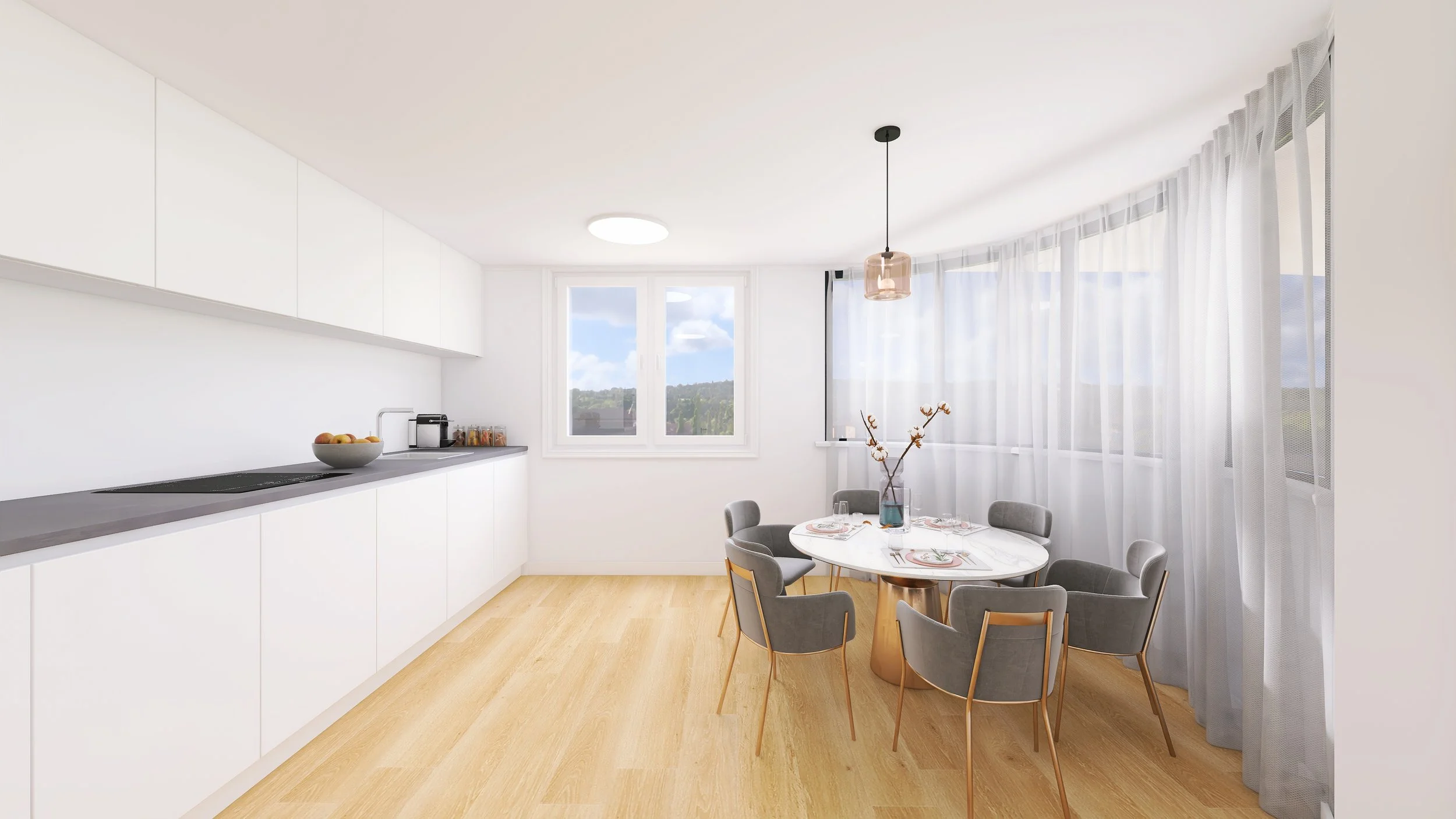 Infografía, Render casa obra nueva