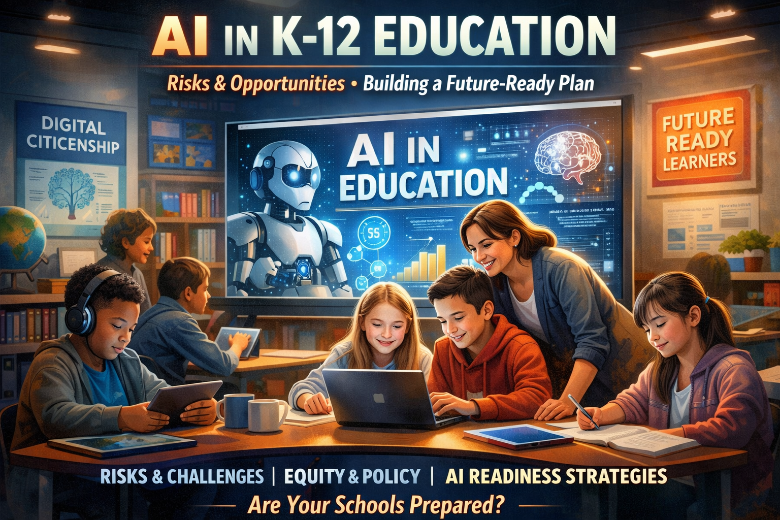 The Critical Crossroads of AI in K‑12 Schools: Risks, Realities, and Readiness