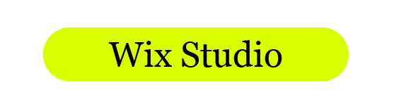 Gelbes Banner mit schwarzem Text 'Wix Studio' auf einem neongelbem Hintergrund.