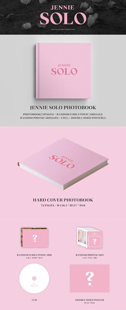 JENNIE - SOLO PHOTOBOOK introduction pages