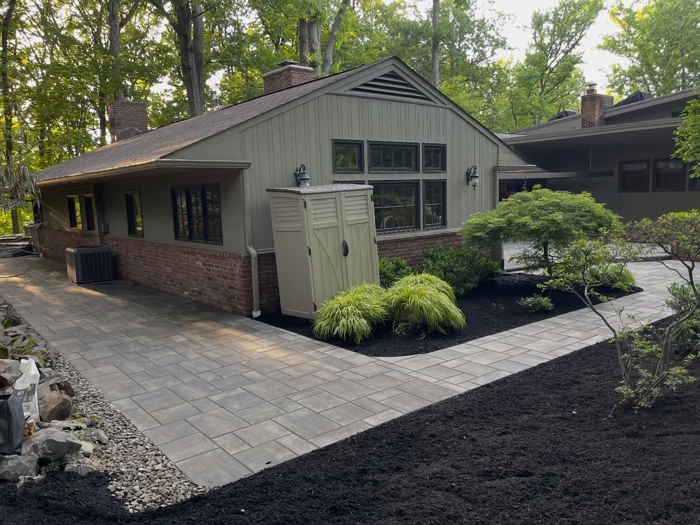 Beautiful outdoor transformation done in Westfield! 908-917-0147 Call or text for your free estimate! #westfieldnj #landscaping #garwoodnj