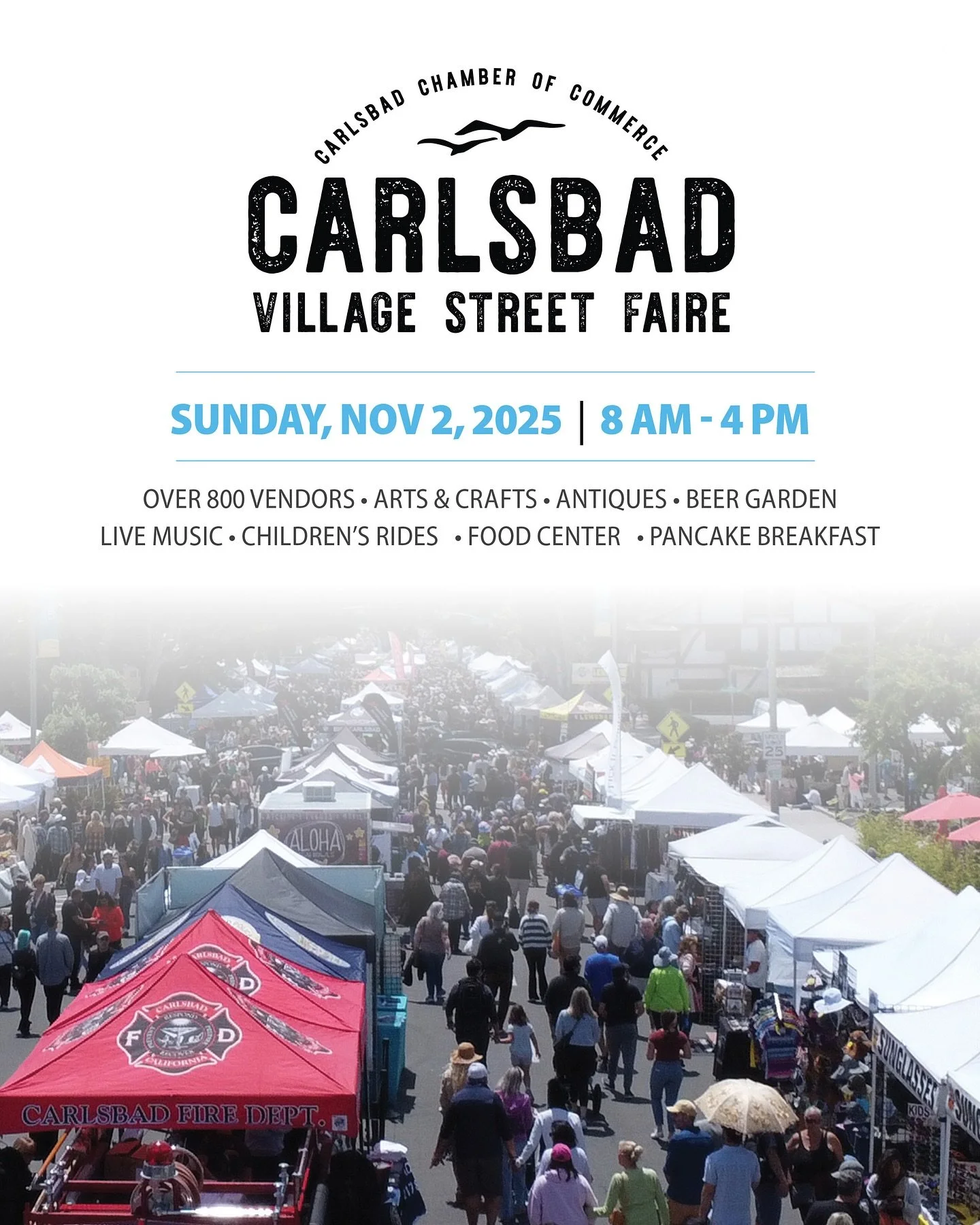 Join us for one of our town&rsquo;s favorite traditions &mdash; the Carlsbad Village Street Faire! Shop 800+ vendors, enjoy live music, great food, and a full day of fun. 
Aranelle will be open 9 AM &ndash; 4 PM with 20% off the entire store.  
#carl