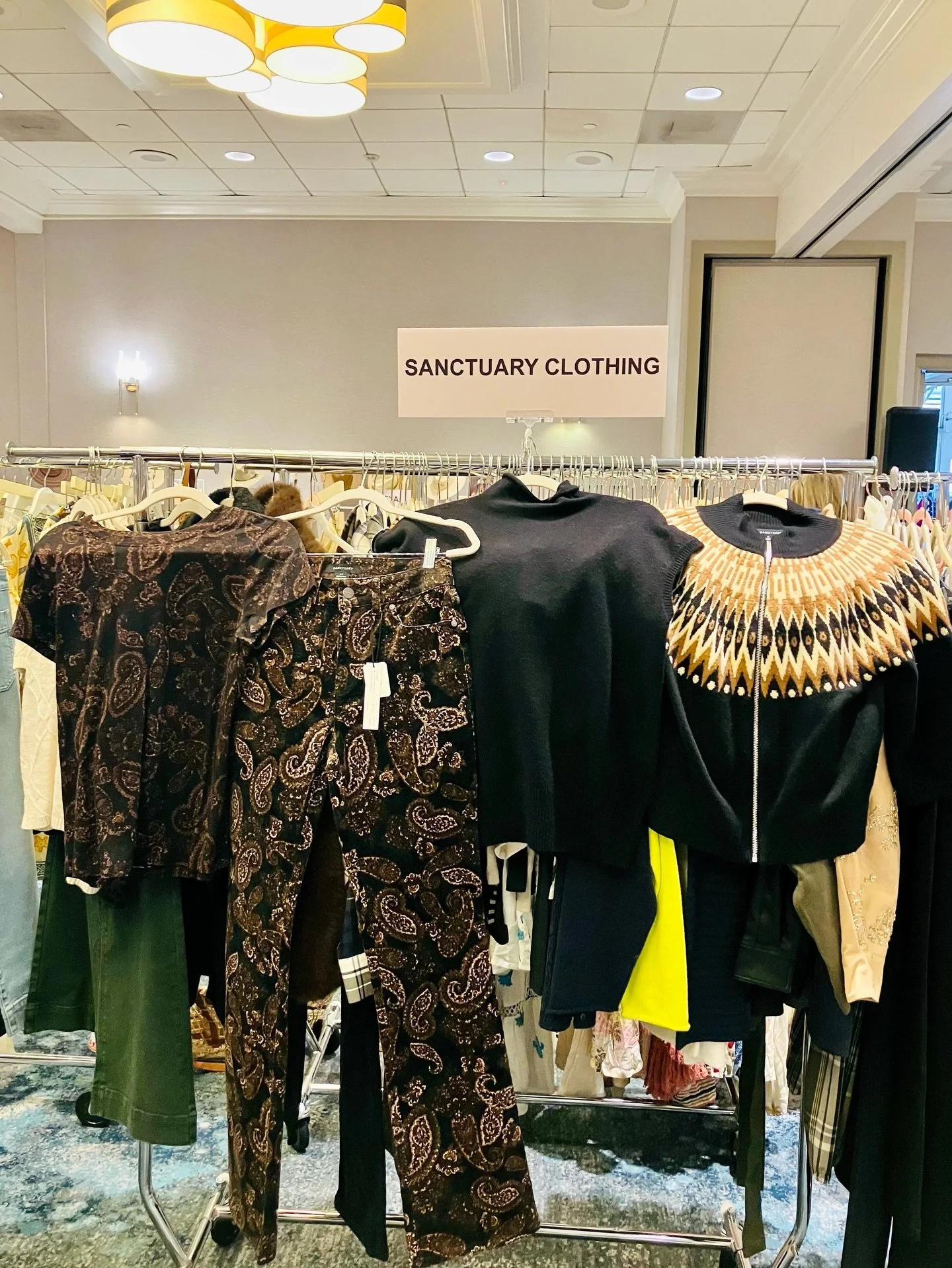 Sanctuary invited us to Bungalow Tradeshow at the Hyatt Regency Newport Beach, where sisters Stephanie and Michelle attended for the first time. It&rsquo;s a mostly resort-focused show.

They wrote Sanctuary for Fall 2026 and selected a standout pant