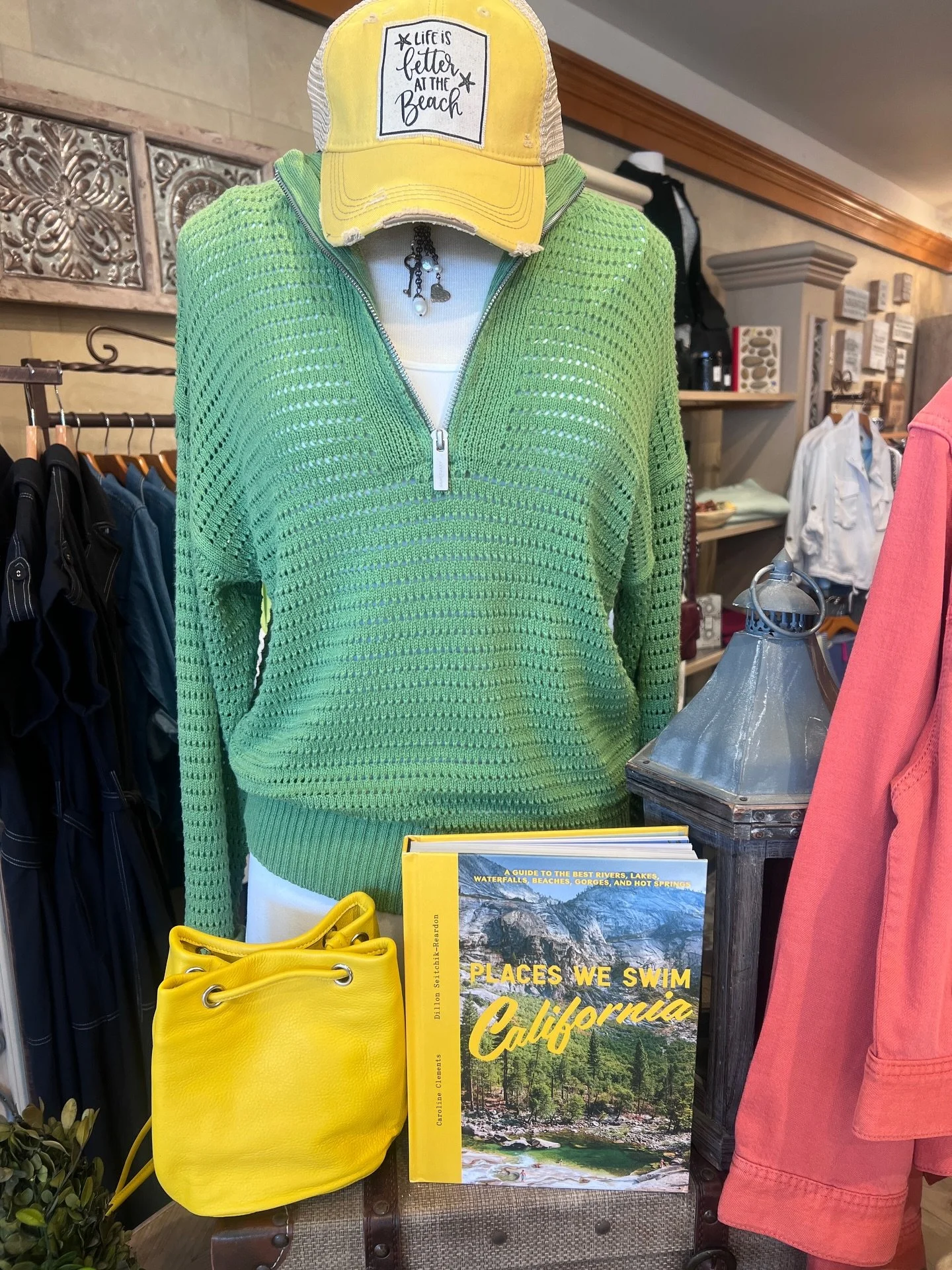 The green knit you&rsquo;ll live in.
The coral jacket that does the work.
The black tank bubble midi dress you throw on and go.
New arrivals are landing weekly; often daily.