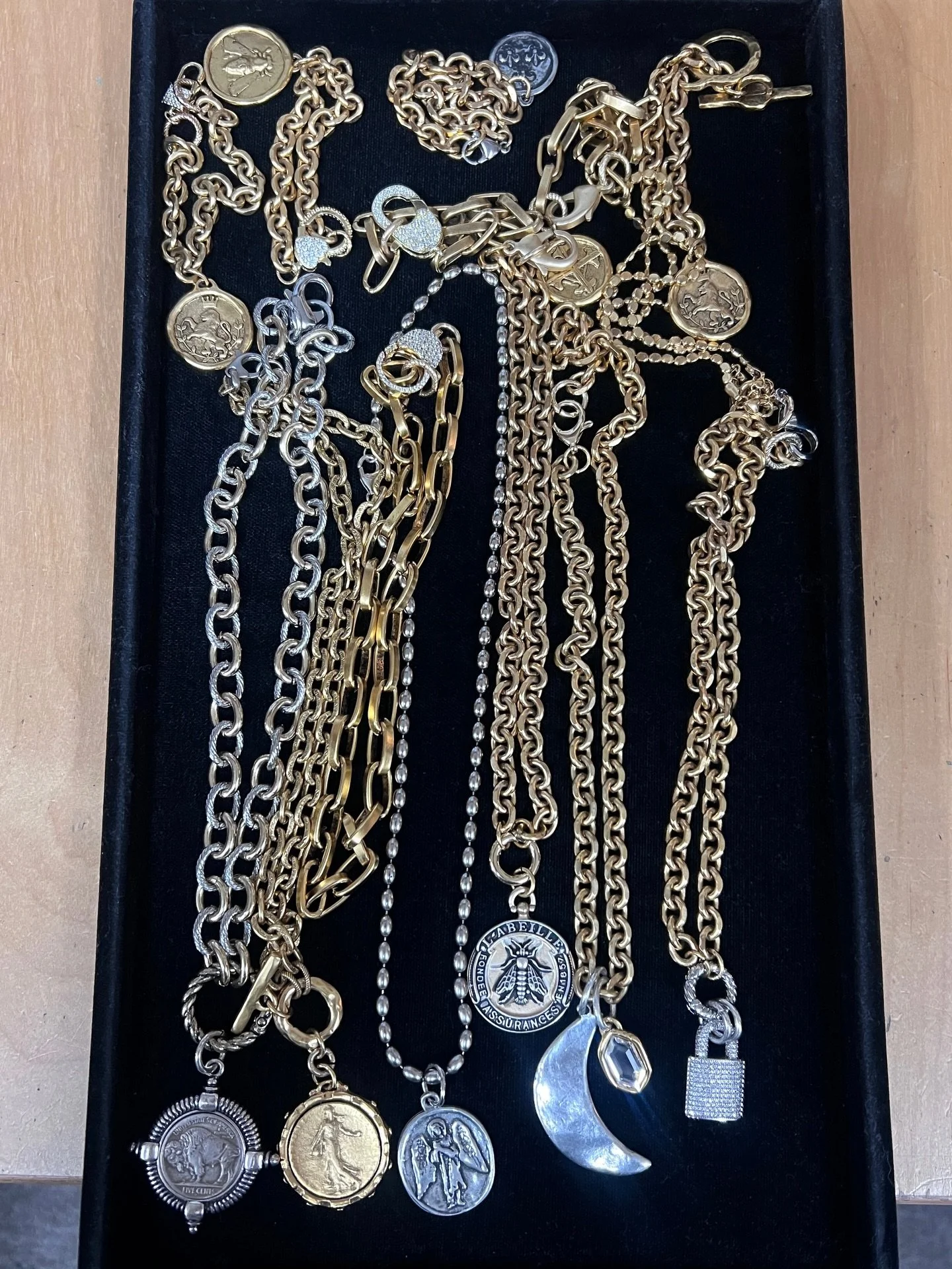 J.Jax in rotation.

These pieces have been quietly doing the work; and our stylist Vicki loves showing them off on the mannequins. Layered chains with weight, mixed metals that go with everything, and styles that don&rsquo;t need overthinking.

In st