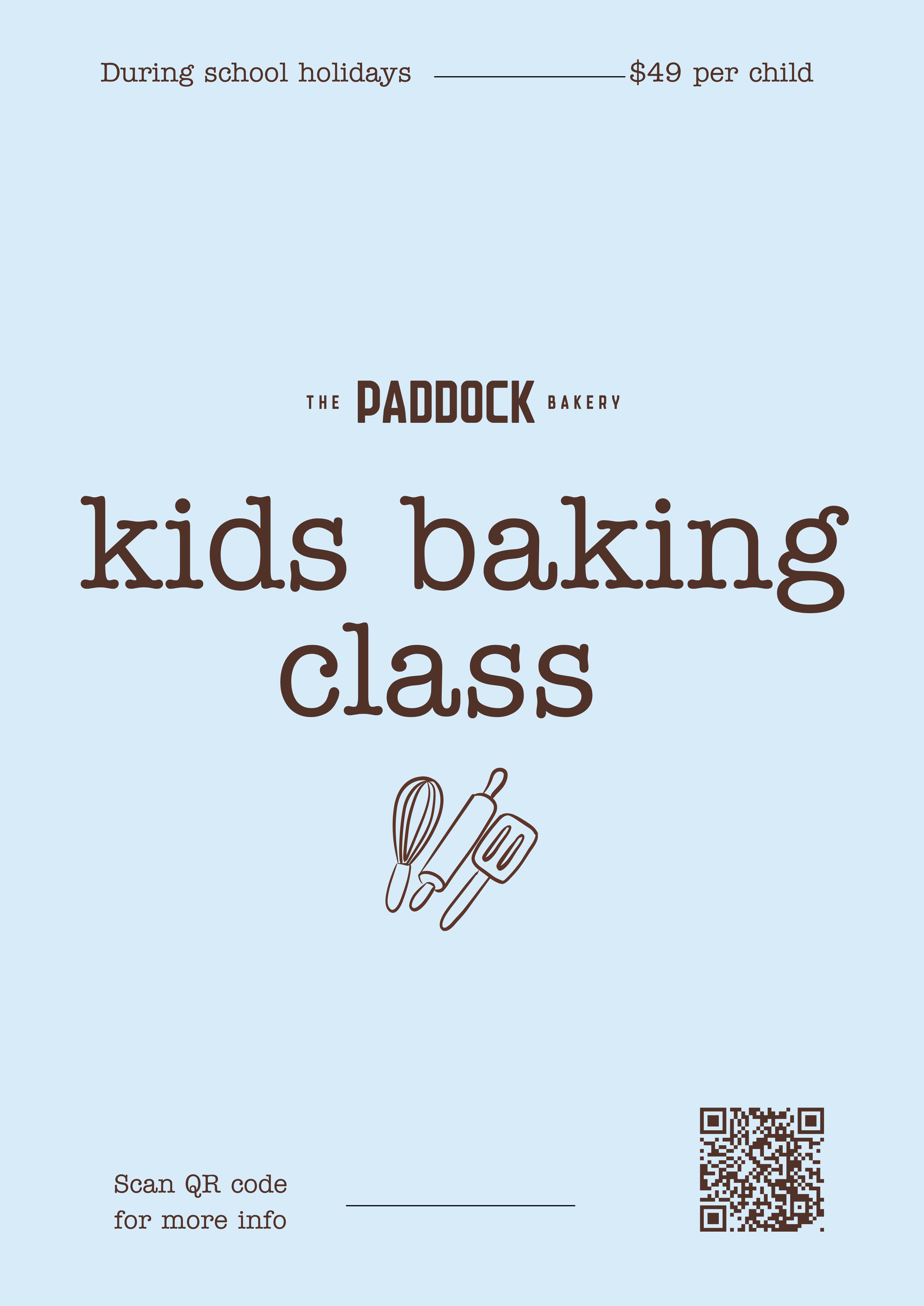 Kids Baking Class - July School Holidays
