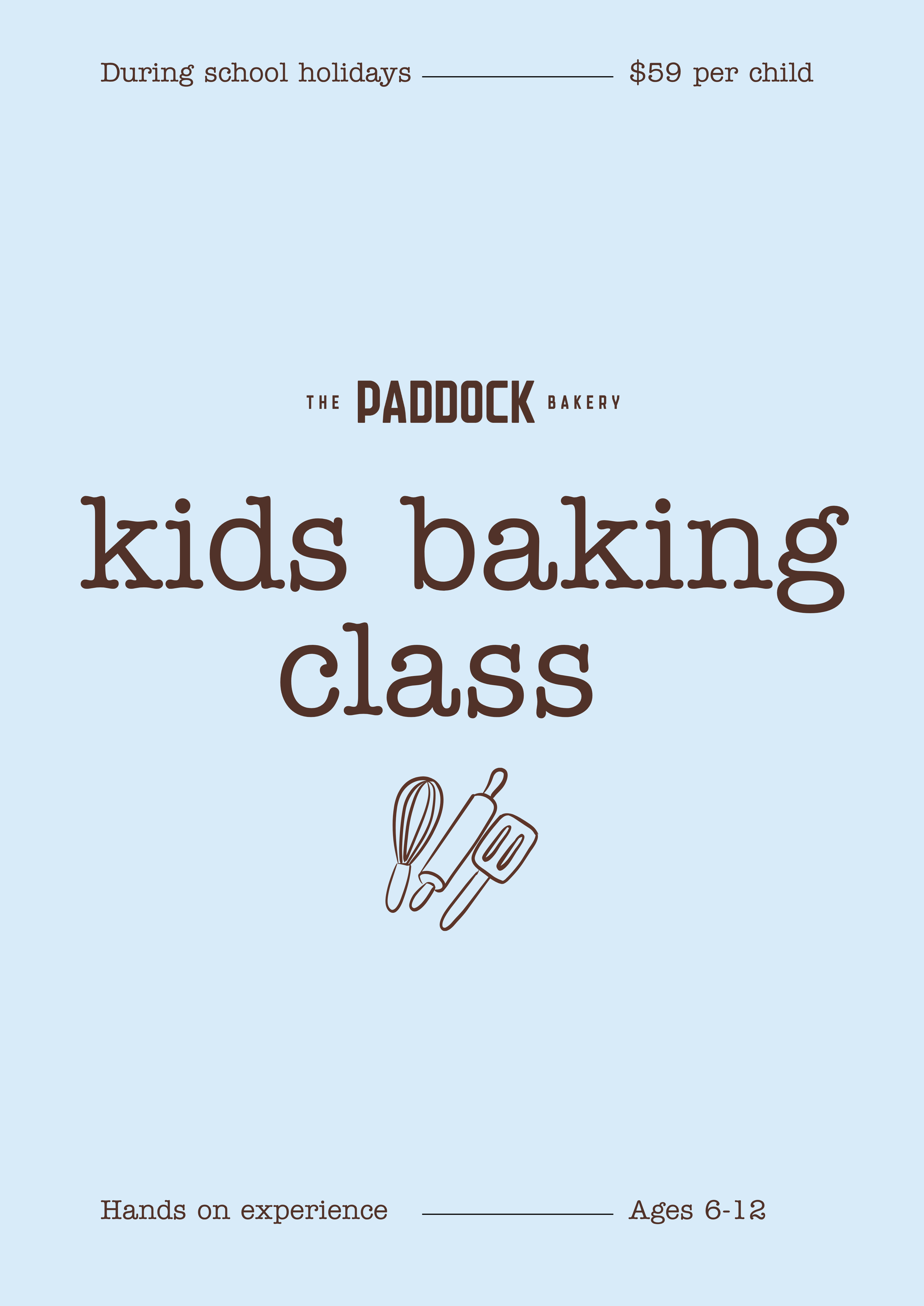 Kids Baking Class - September School Holidays