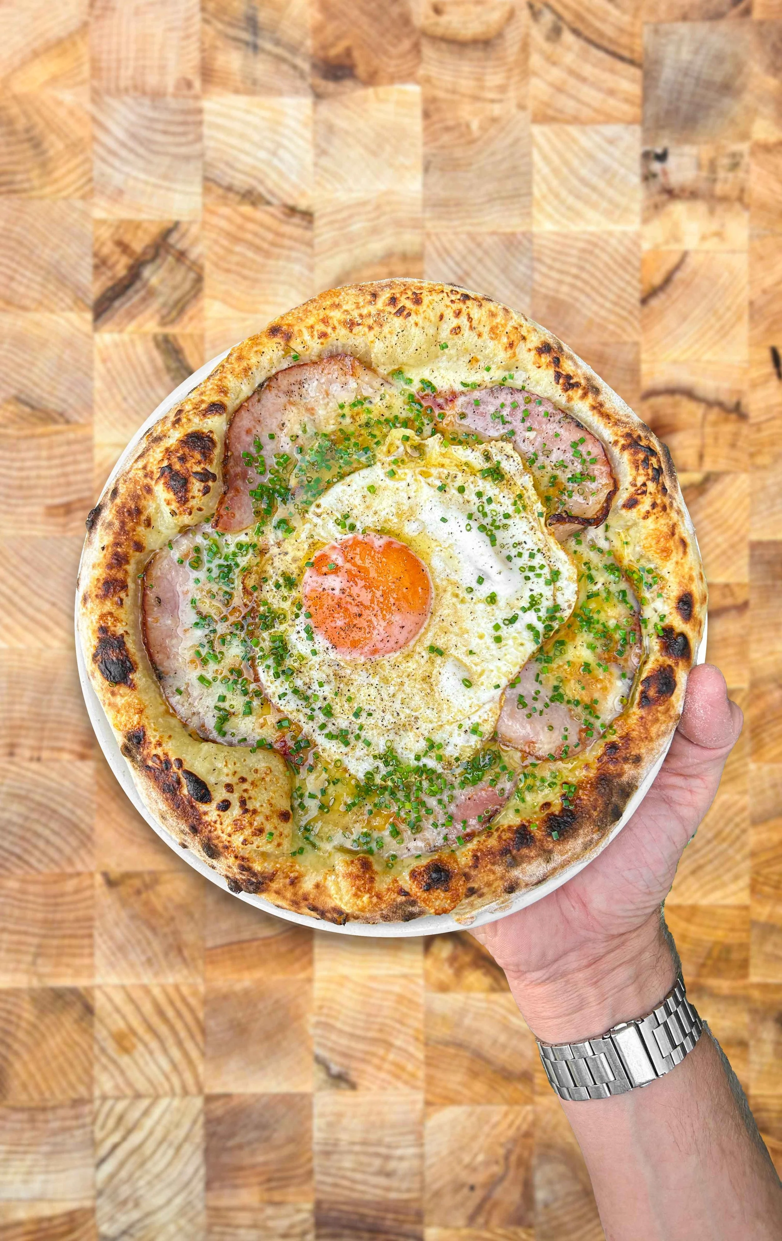 Croque madame flatbread — MATTHEW RYLE