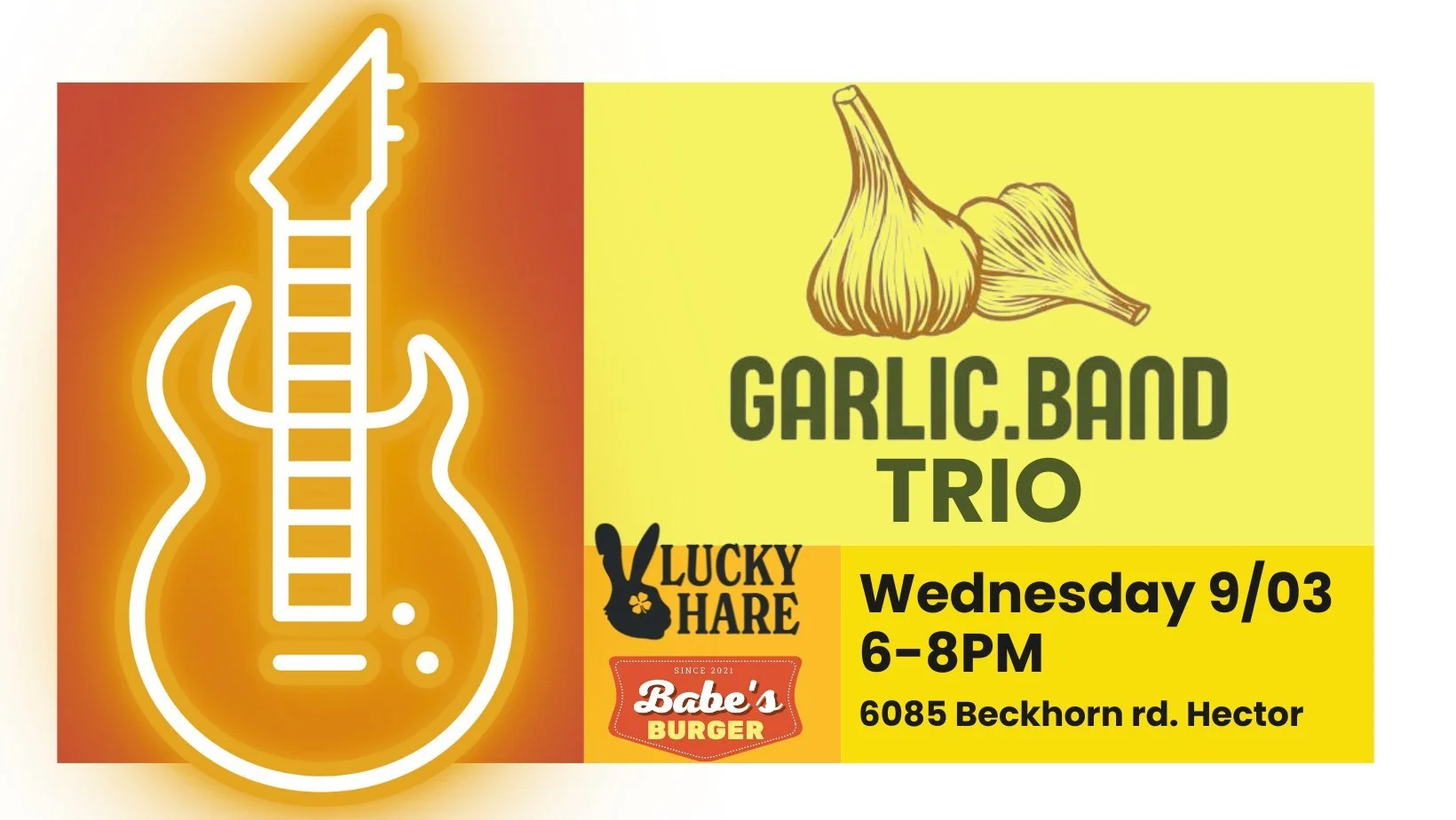 Friendsday Wednesday Live Music: Garlic Band Trio