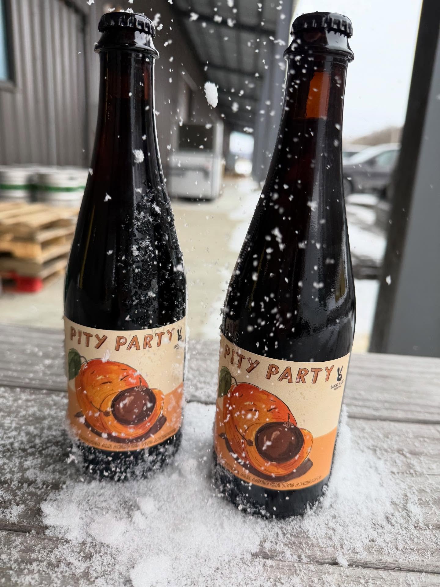 Check out our new beer releases available starting Wednesday! Bottled sale only! 

Pitty Party- a dark farmhouse ale aged on New York State apricots $12 

Fleur de Woder- a specialty beer in collaboration with Forge Wine Cellars. This is a Pilsner ag