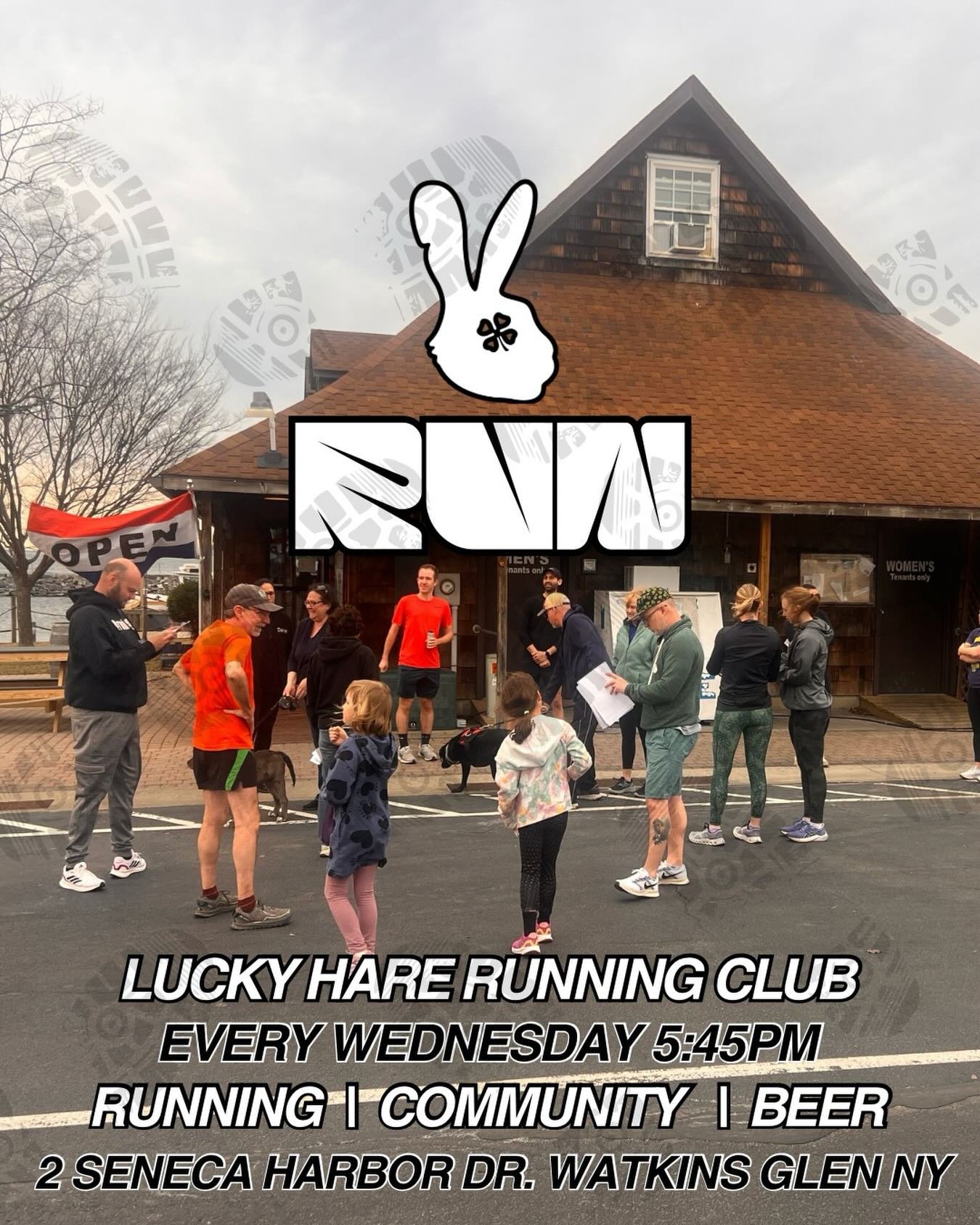 Lucky Hare Run Club is all about community, movement, and good vibes. Whether you&rsquo;re chasing a PR, jogging your first mile, or bringing the whole family along for a walk, everyone is welcome.
We meet every Wednesday at 5:45 PM for a group stret