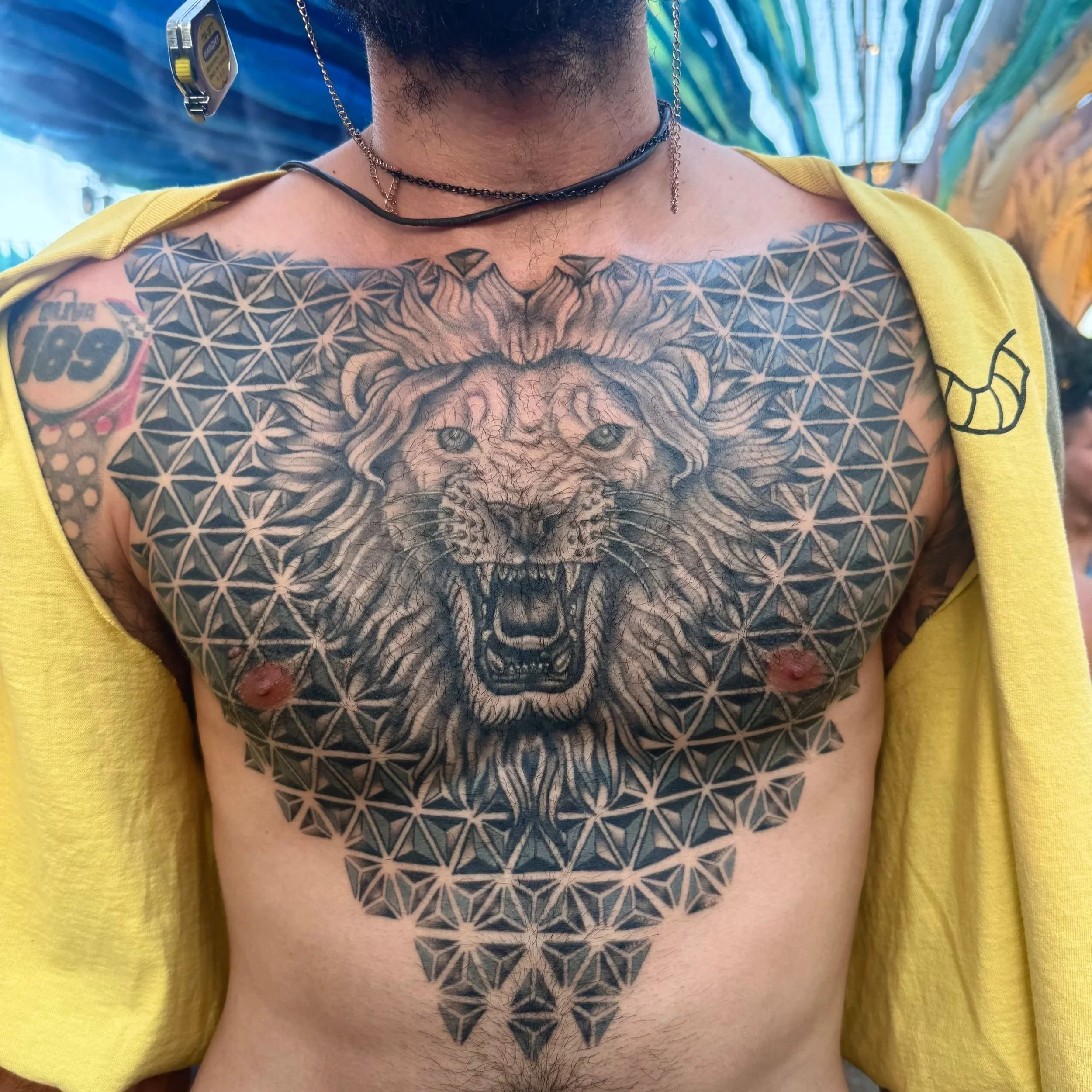 Healed chest