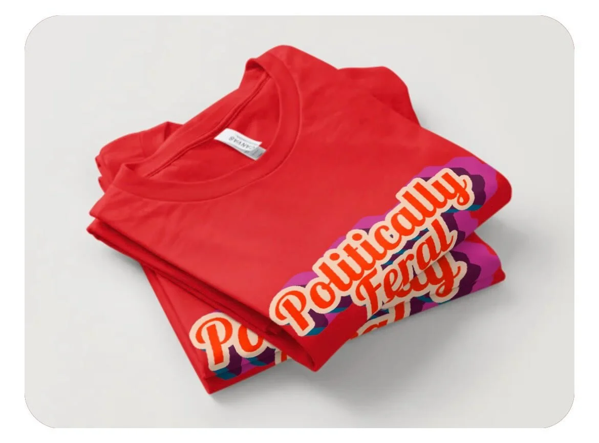 Hey! NEW shirts just dropped 😁😊😝🤪🙌🛍️ #politicallycorrect #imeanferal #cats #homeschoolingmom #newdesigns LINK TO PURCHASE IN BIO 🥰  more coming sooooooon 😍