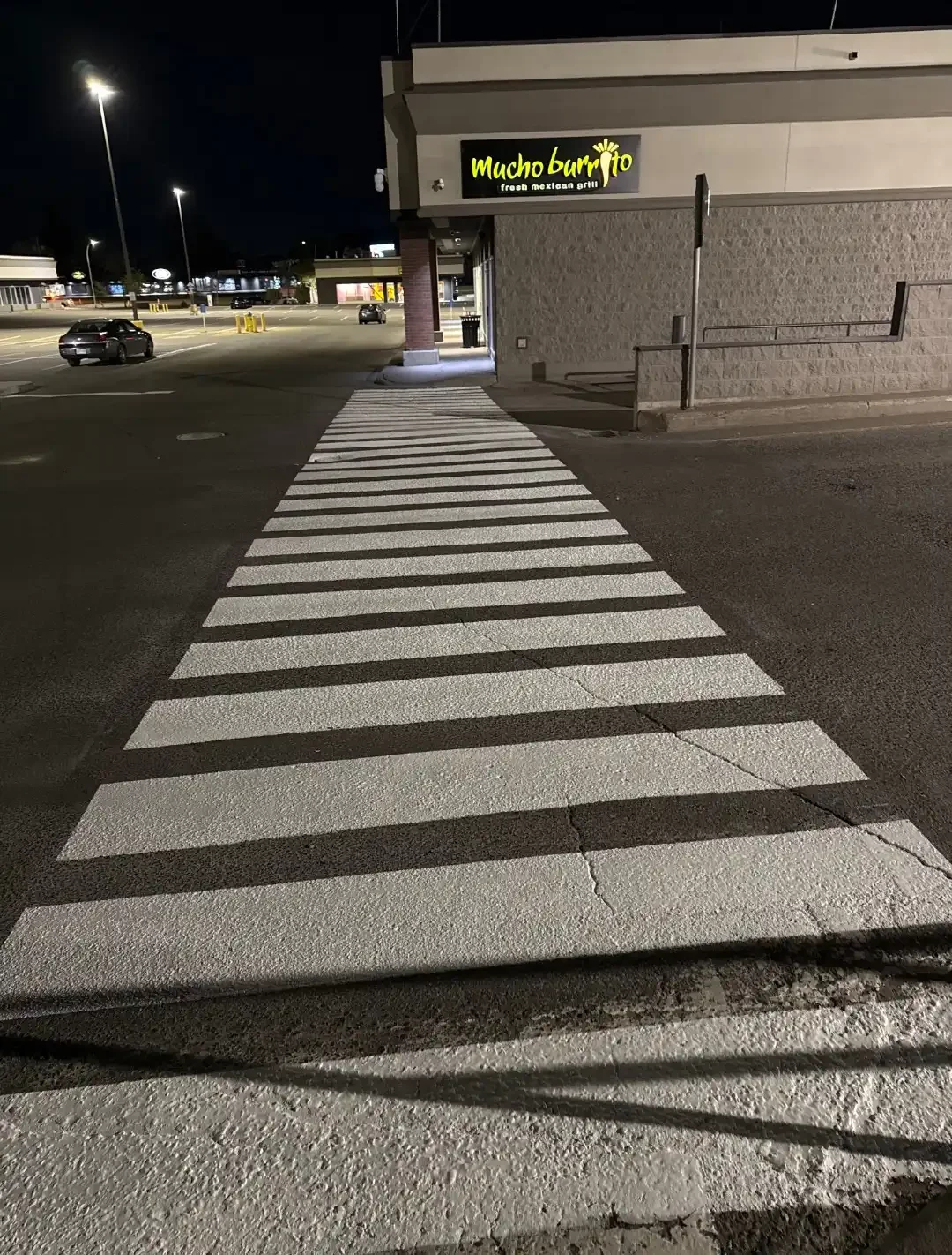 Professional parking lot line painting and commercial pavement striping services across Central British Columbia