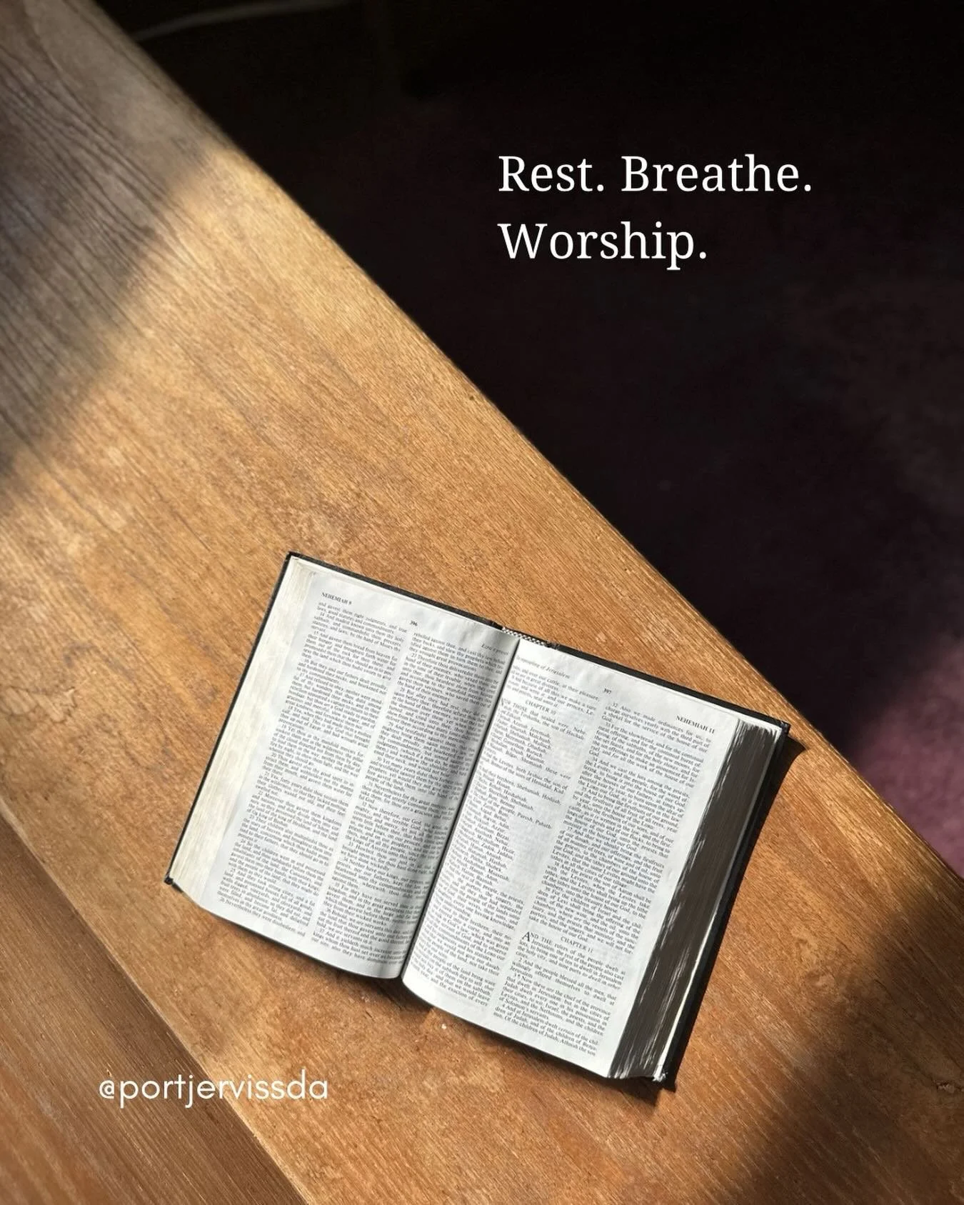 ✨ Sabbath is here.✨

From sundown to sundown, we get to stop. Rest. Breathe. Worship.

In a world that never slows down, God set aside an entire day just for you &mdash; not for productivity, not for performance, but for peace.

&ldquo;Come to me, al