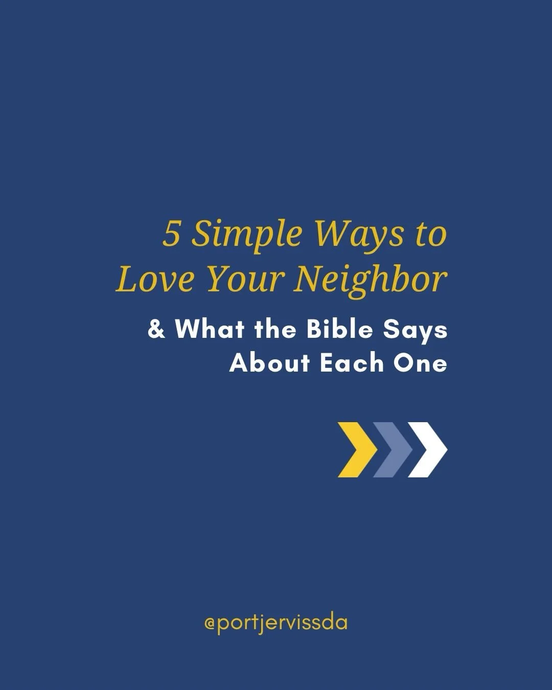 Jesus didn&rsquo;t just preach love &mdash; He lived it through simple, everyday acts of kindness toward the people around Him.

This week, we&rsquo;re challenging our church family (and our Port Jervis neighbors!) to pick ONE of these and do it. You
