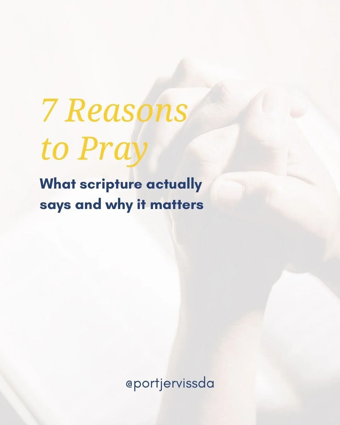 He is the Desire of All Nations 🌍 &mdash; and He hears when we call. 

Swipe through for 7 scripture-grounded reasons to bring your prayers before God this week, then join us as we seek Him together. 

🙏🏽Week of Prayer
🗓️April 12&ndash;18
📍Port 