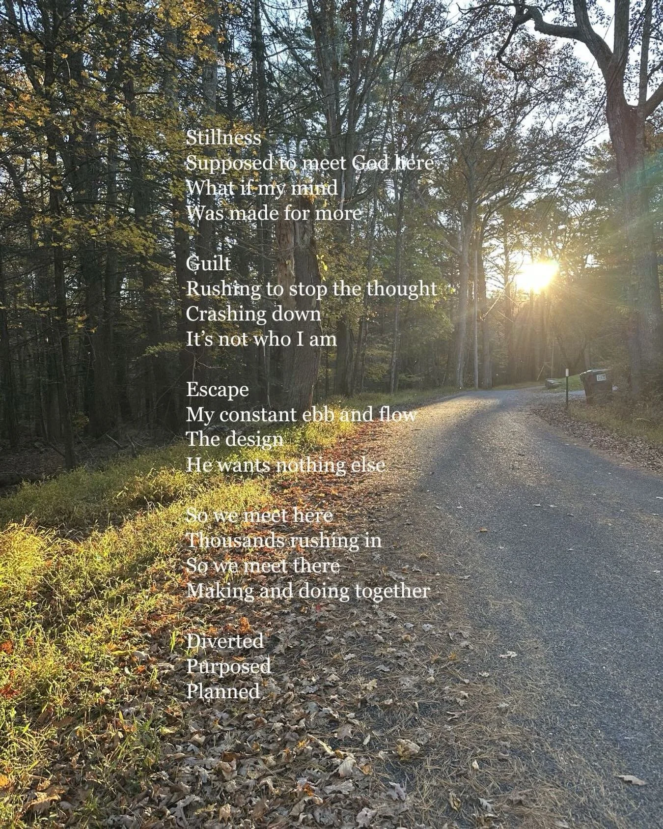 In college I used to write poems on the fly. It was a place I could express myself and not have rules. I could write what I was feeling, share it, and still have it be somewhat hidden to my liking. 

The other day I realized that I put this to rest s