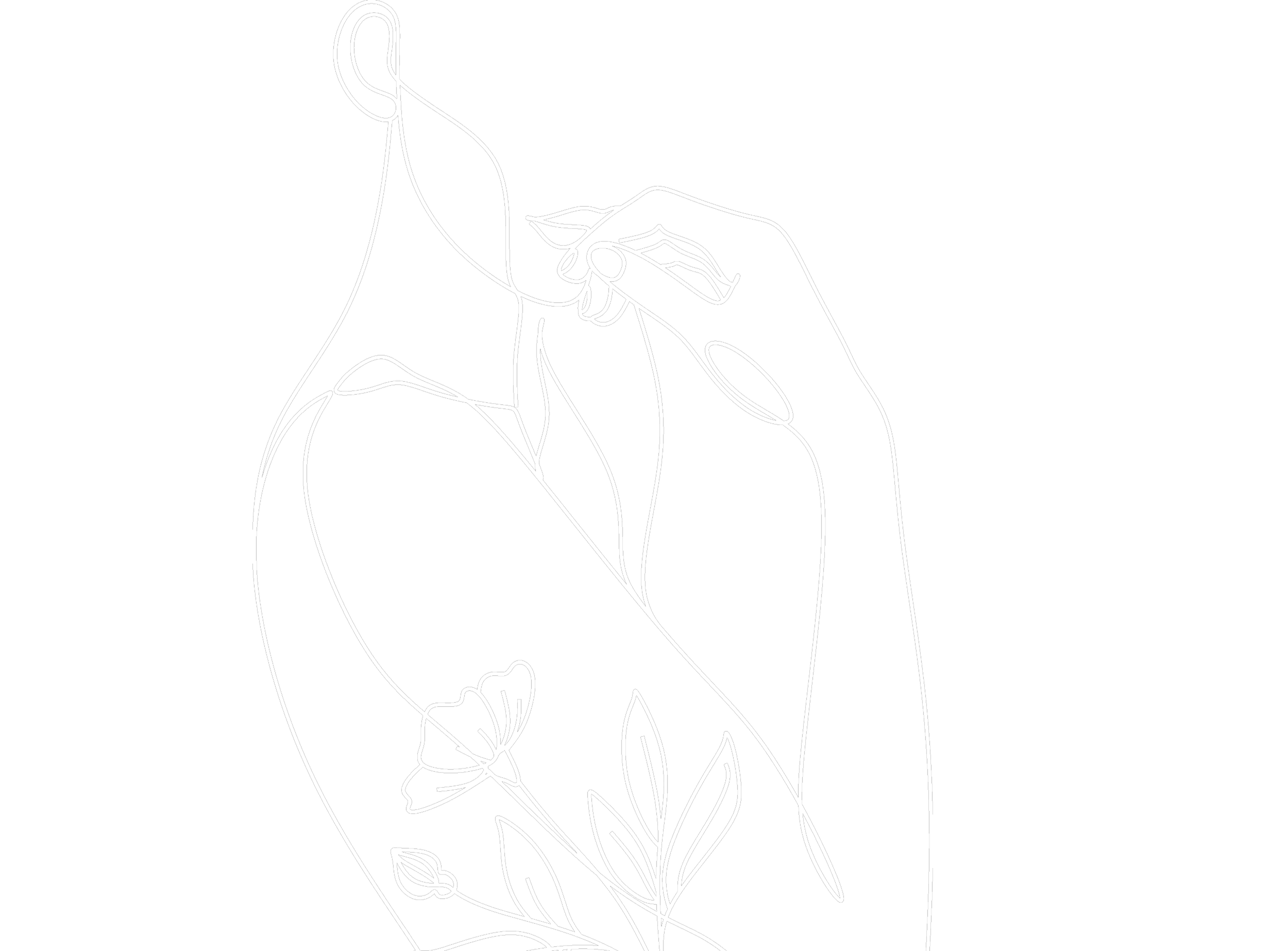 A white neon line drawing of a person running, with long hair and wearing shorts and a shirt, on a black background.