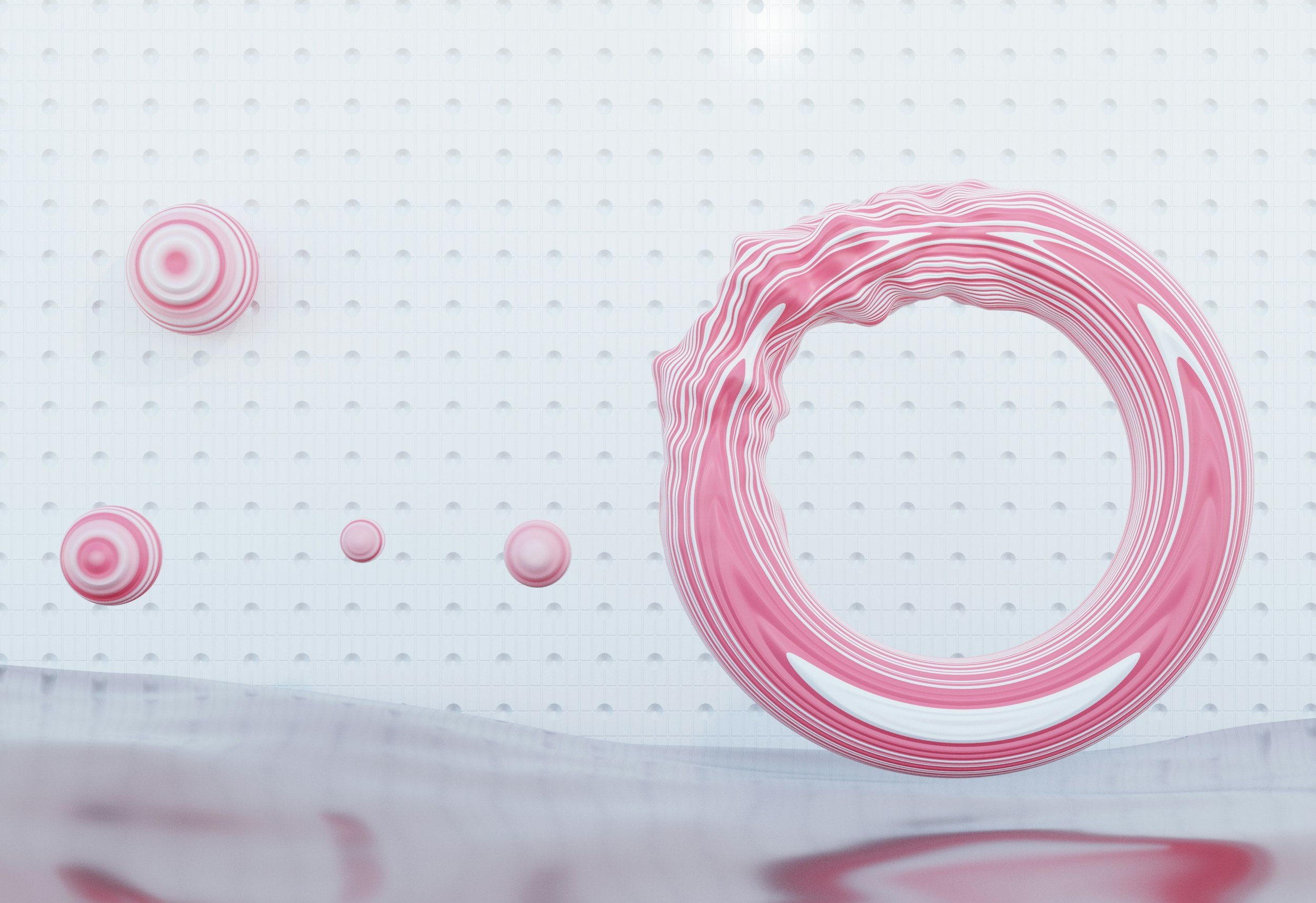 Abstract pink circular swirl illustration representing the landmark 2026 name change from PCOS to PMOS — polyendocrine metabolic ovarian syndrome. Emba Wellness Melbourne naturopath Jessica Diakoumakos explains what the change means for women.