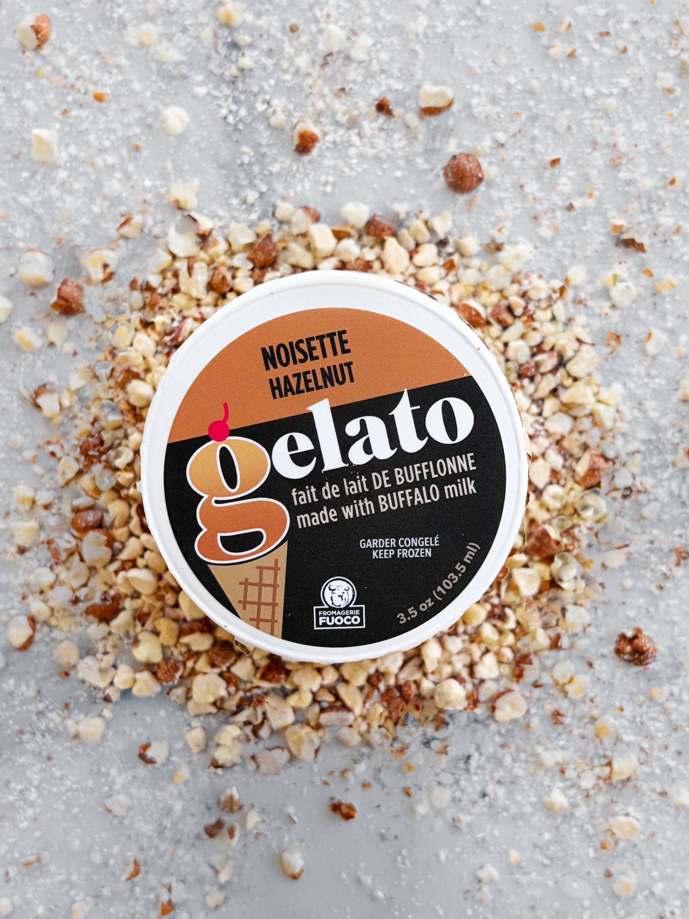 Hazelnut Buffalo Gelato from Fromagerie Fuoco