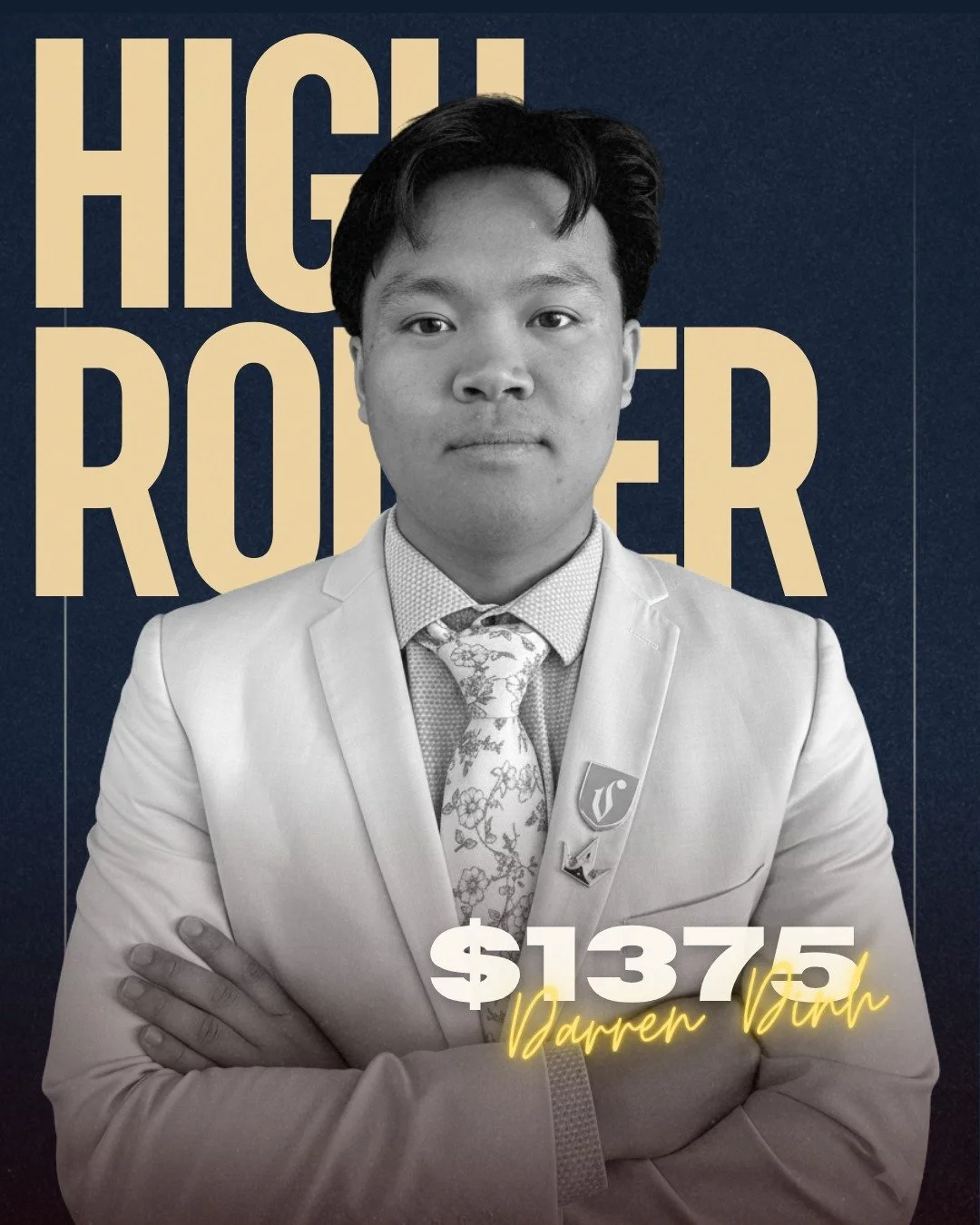 💥 Meet Darren, the high roller! 🎲

This week, he CRUSHED it on the field and racked up an impressive $1375! 💰🔥

#SuccessStory #HustleHard #BigWins #MoneyMoves #Inspiration #Motivation #Grind #DreamBig #AchieveMore #GoalGetter