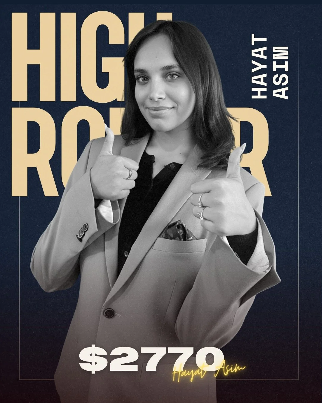 🎉 Highroller Alert! 🎉

Once again, Hayat Asim is on a winning streak! 🏆 This week, she hit it big, earning $2770 in just 7 days! 💸

Let's give a huge cheer for her incredible success! 🙌 Let's go, Hayat! 🌟

#SuccessStory #HighRoller #Inspiration