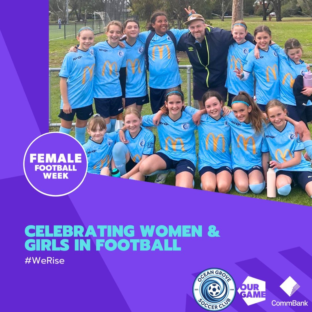 CELEBRATING FEMALE FOOTBALL WEEK! ⚽️

Featured here: our U11 Girls Kangas team having a bit of fun with coach Liam on the weekend!