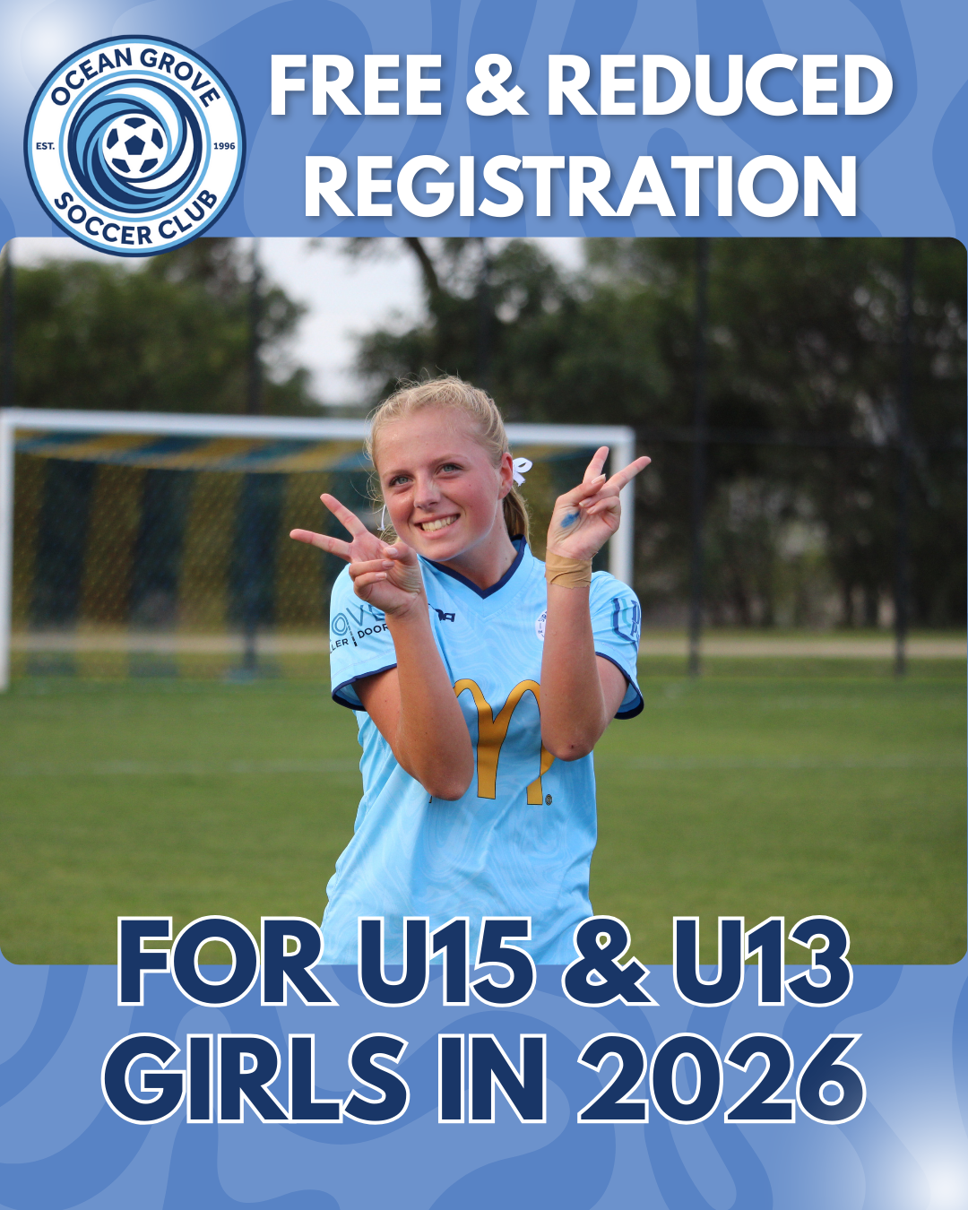 FREE &amp; REDUCED REGISTRATION FOR JUNIOR GIRLS IN 2026