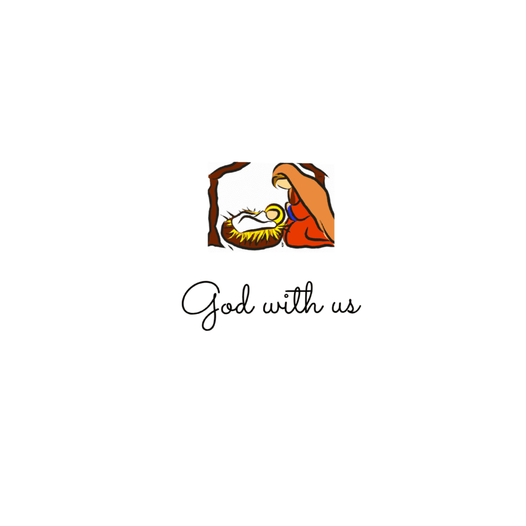 Matthew 1:23 'God with Us' Wall Art – Christian Scripture Decor - Gallery of Faith
