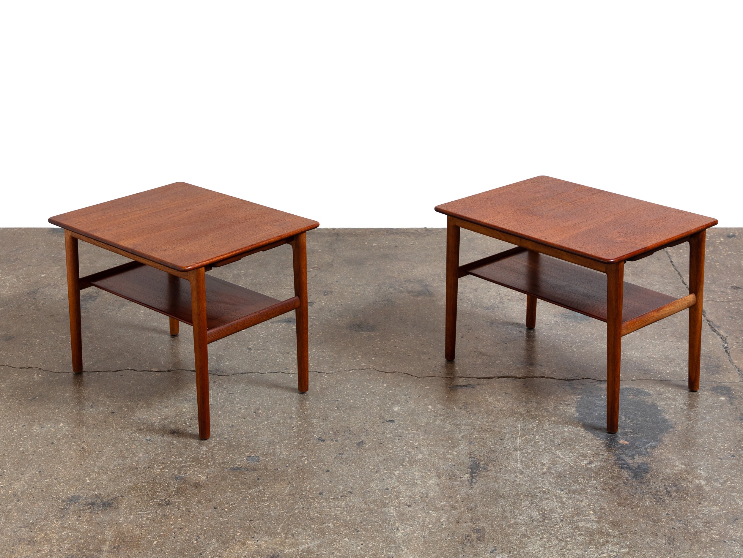 Hans J. Wegner End Tables with Trays