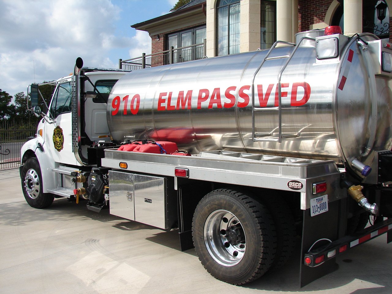   2011 - Elm Pass Volunteer Fire Department tanker truck, Center Point, Texas  