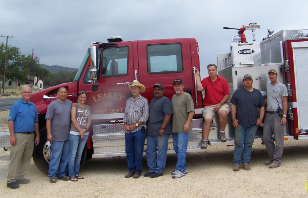   2011 - Leakey Volunteer Fire Department pumper truck, Leakey, Texas  