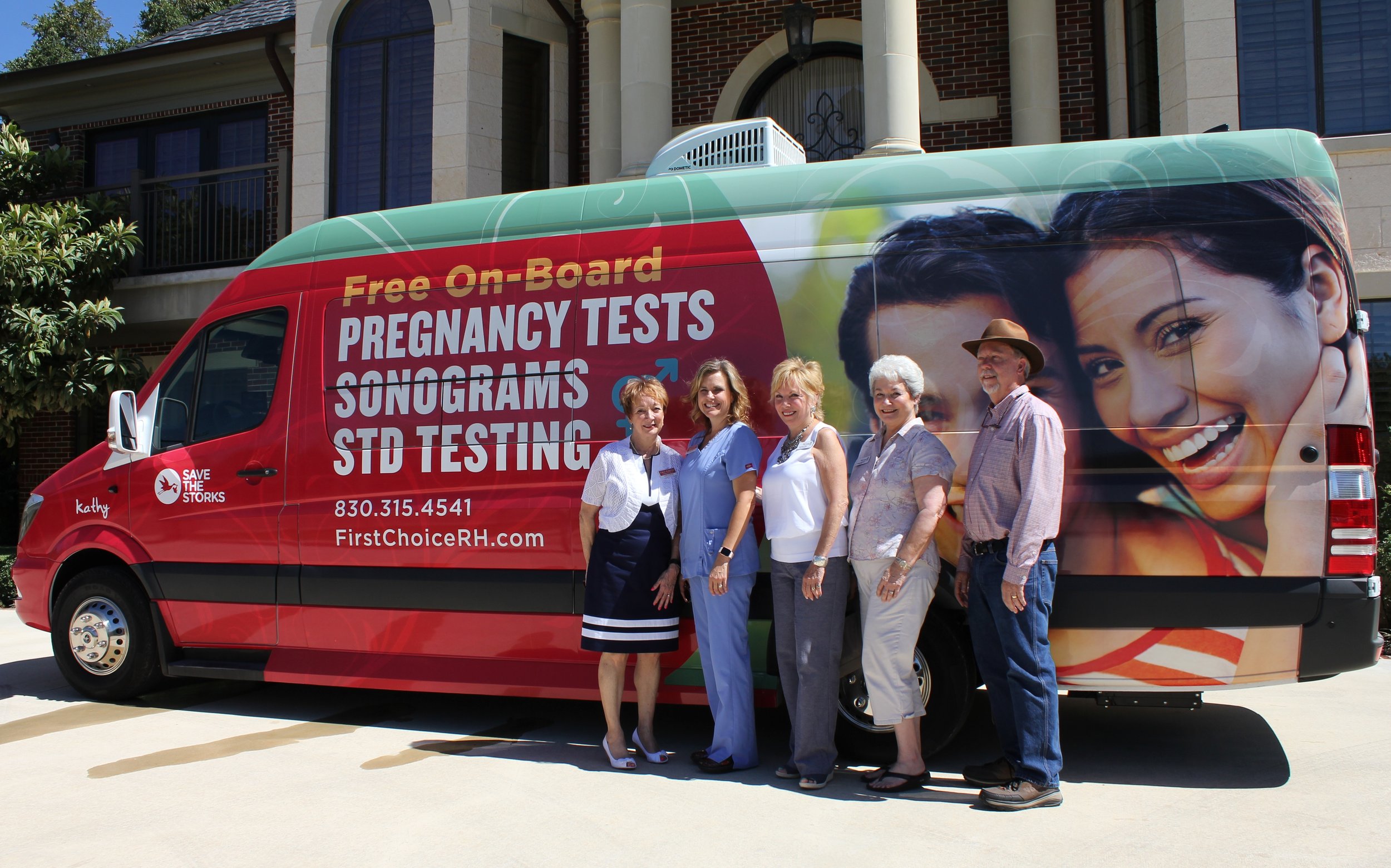   2017 - Pregnancy Resource Center Save the Storks van at The Cailloux Foundation office, Kerrville, Texas  