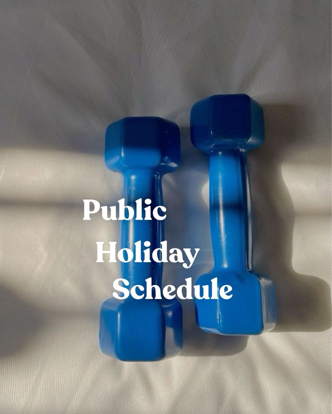 Public holiday adjusted schedule 🧘🏻&zwj;♀️

Here&rsquo;s what&rsquo;s running this Monday at @dailydose.studios:

✨ 7am &mdash; TONE with Kelly ✨ 7am &mdash; Reformer with Steph ✨ 8am &mdash; Reformer with Steph ✨ 5:30pm &mdash; TONE with Kelly ✨ 6