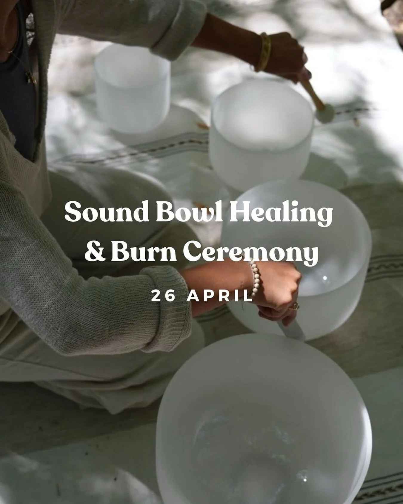 Sound Bowl Healing and Burn Ceremony 🩵

This event is about regaining balance and inviting calm into your life. As you immerse yourself in sound healing and the burn ceremony, you&rsquo;ll have the chance to let go of fears and emotional burdens, ma