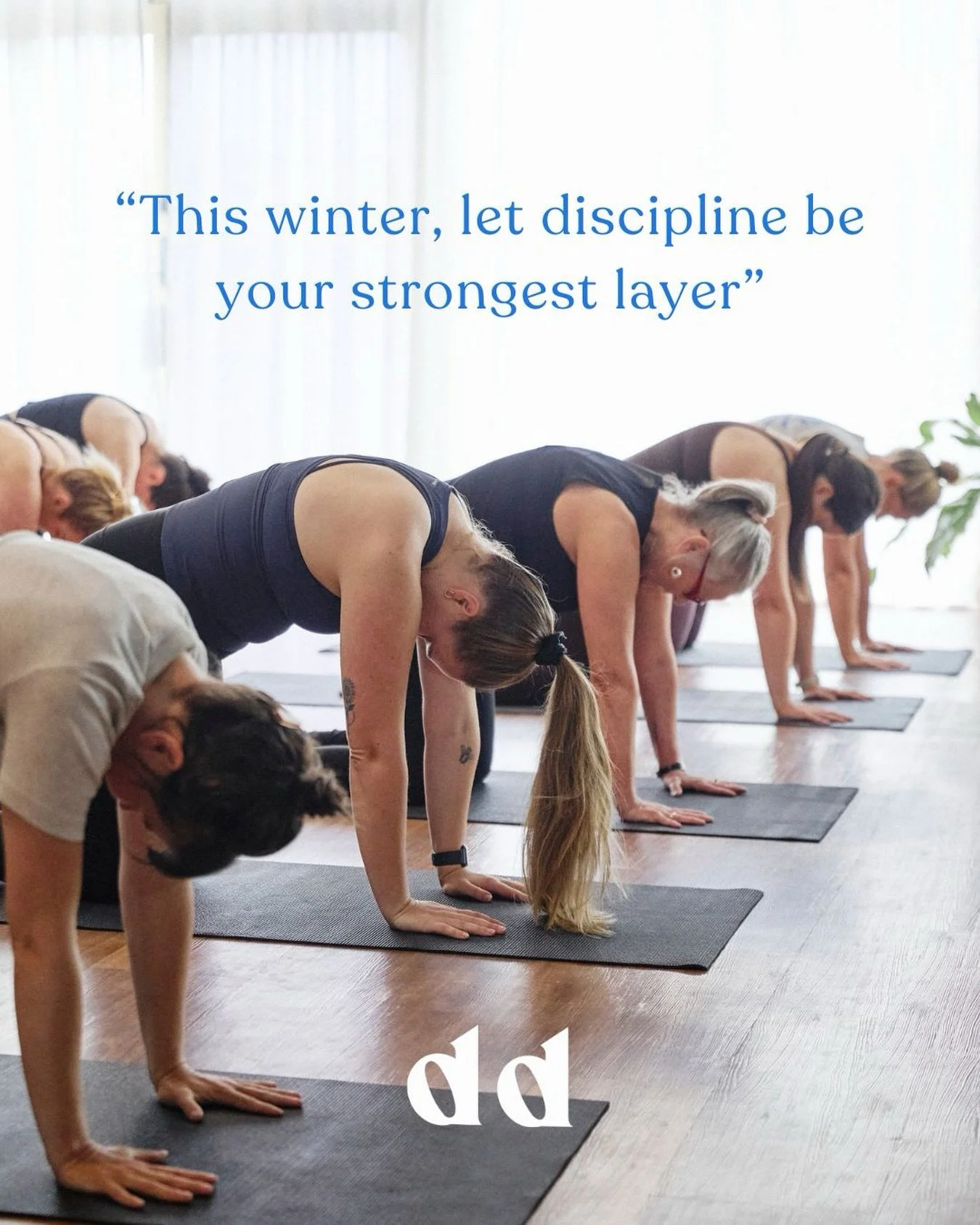 This winter, let discipline be your strongest layer ❄️✨

The early class. The movement on the cold mornings. Showing up even when the couch feels extra tempting. Your future self will thank you!

A little reminder too &mdash; our winter schedule chan
