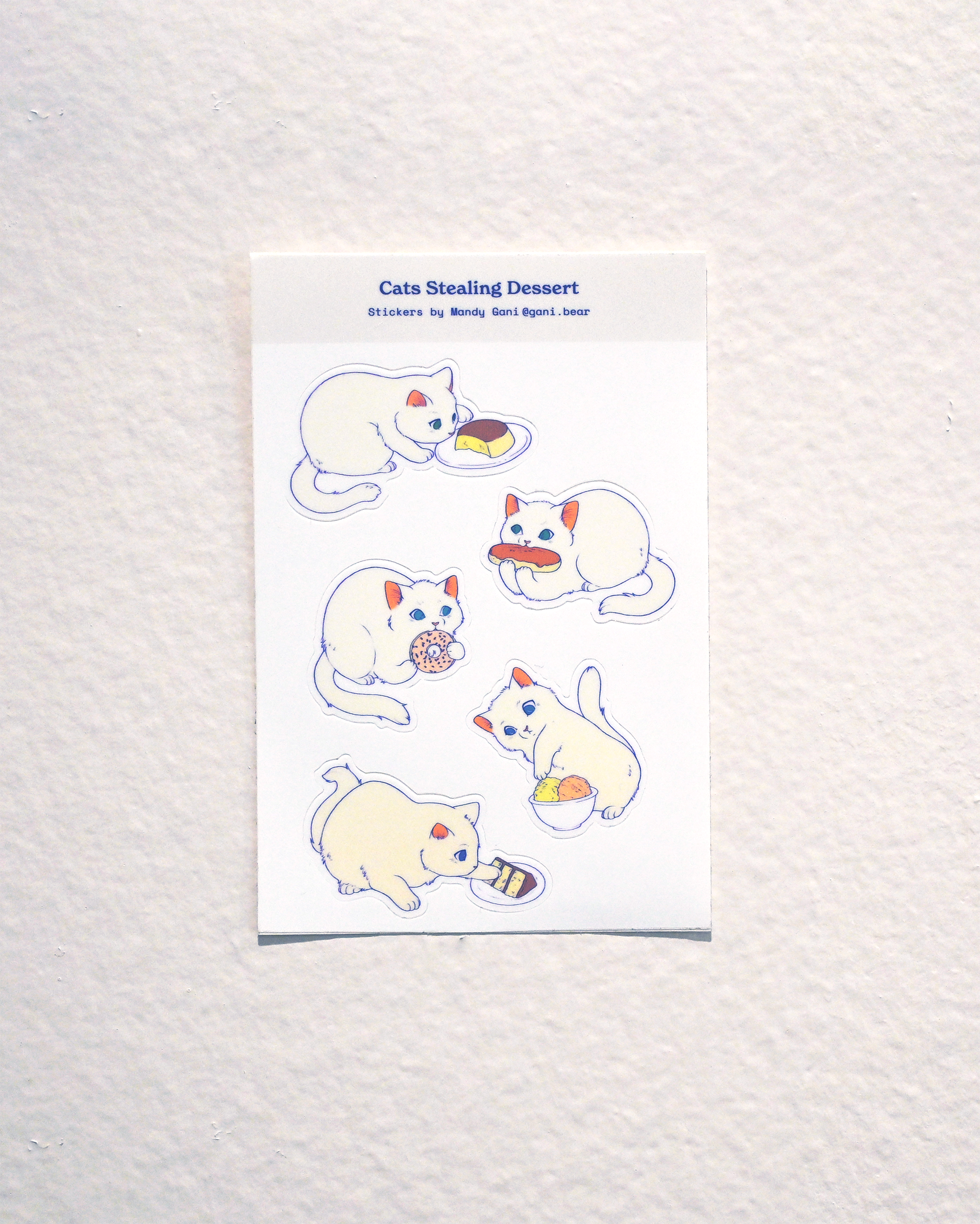 Cats Stealing Dessert Sticker Sheet