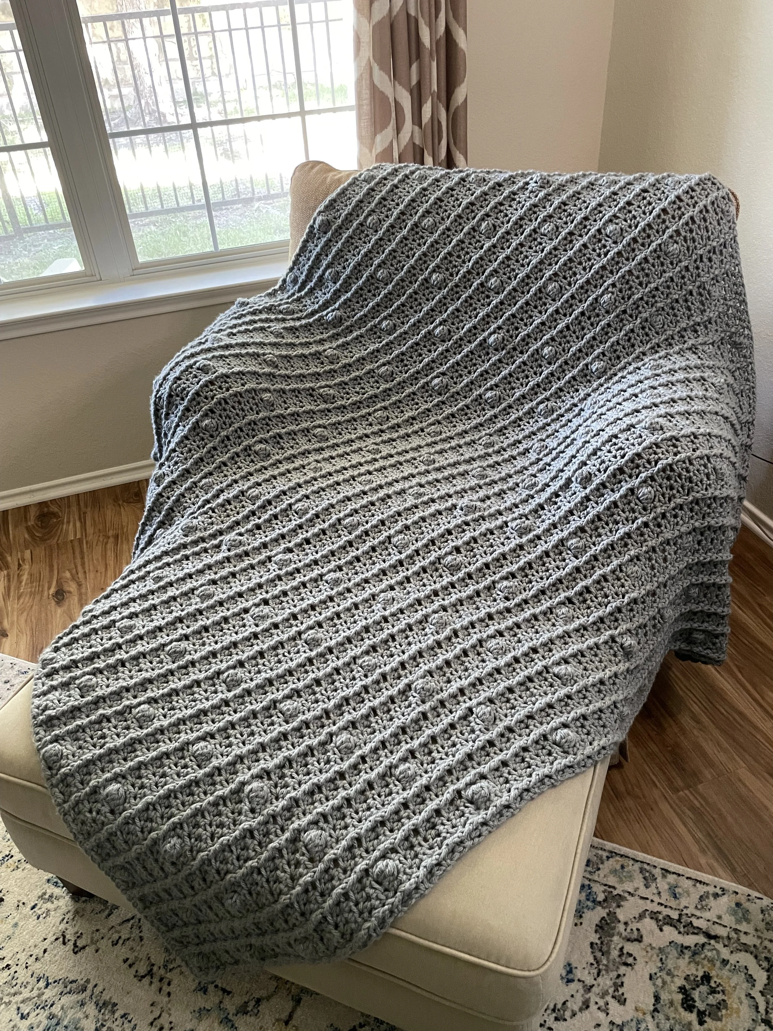 Ribbed Rhea Blanket (Pattern)