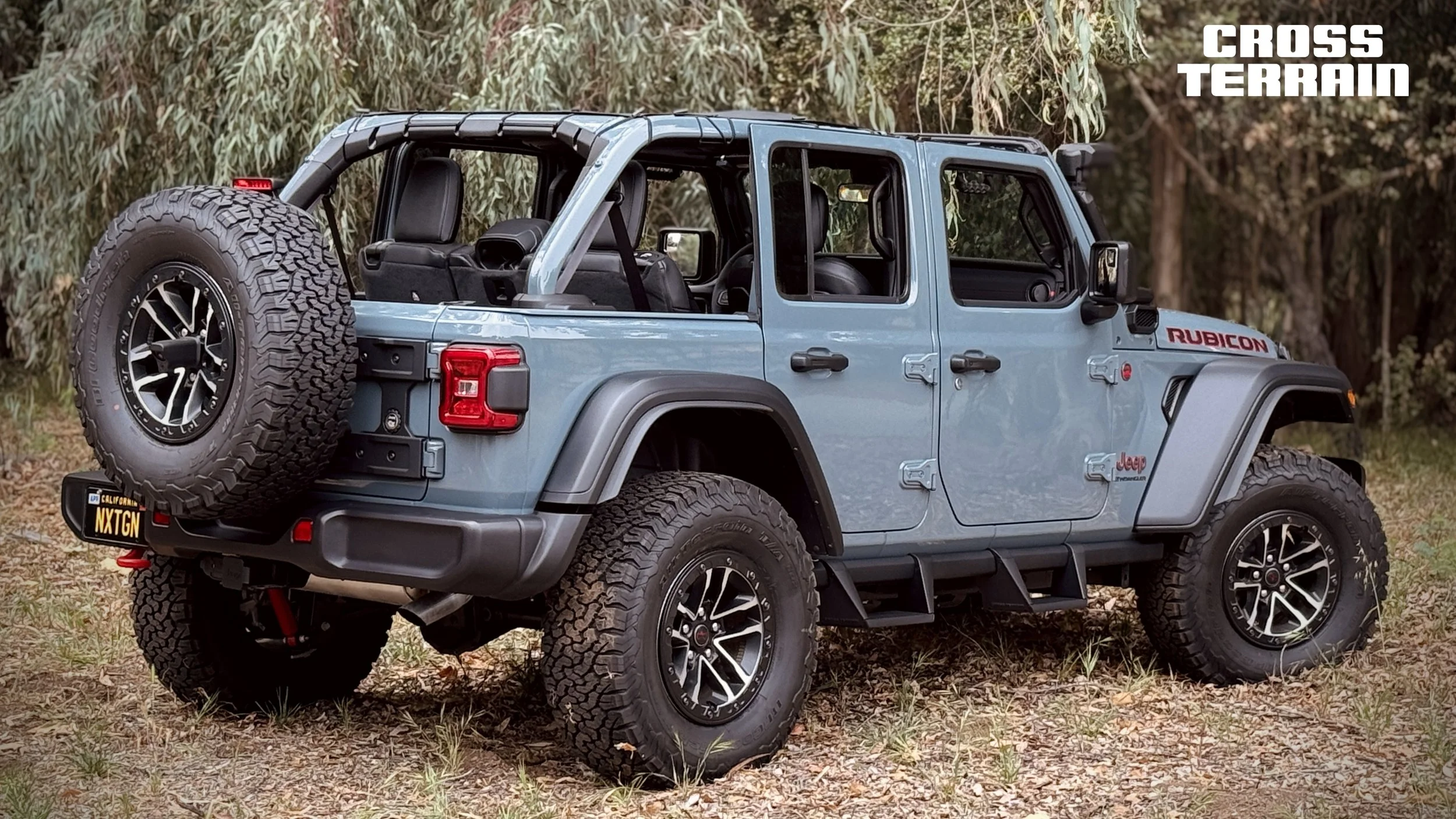 Accessories Interior NXTGEN Cross Terrain Removable Steps For Jeep Wrangler JL & Gladiator JT - Clamp-On Drop Steps 2-Pack Jeep Steps